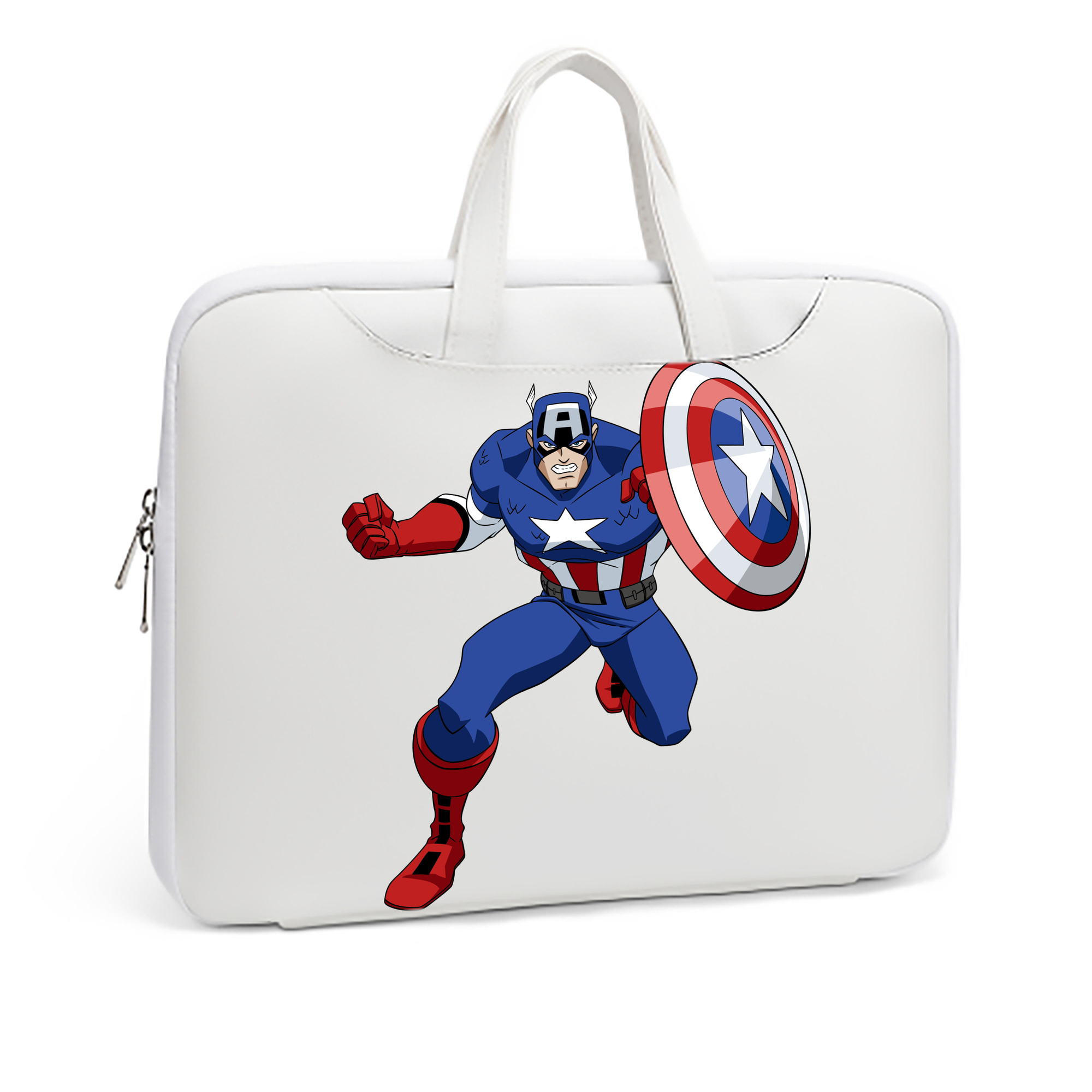 （画像用） アベンジャーズ The Avengers レザーラップトップバッグ　ノートパソコンケース