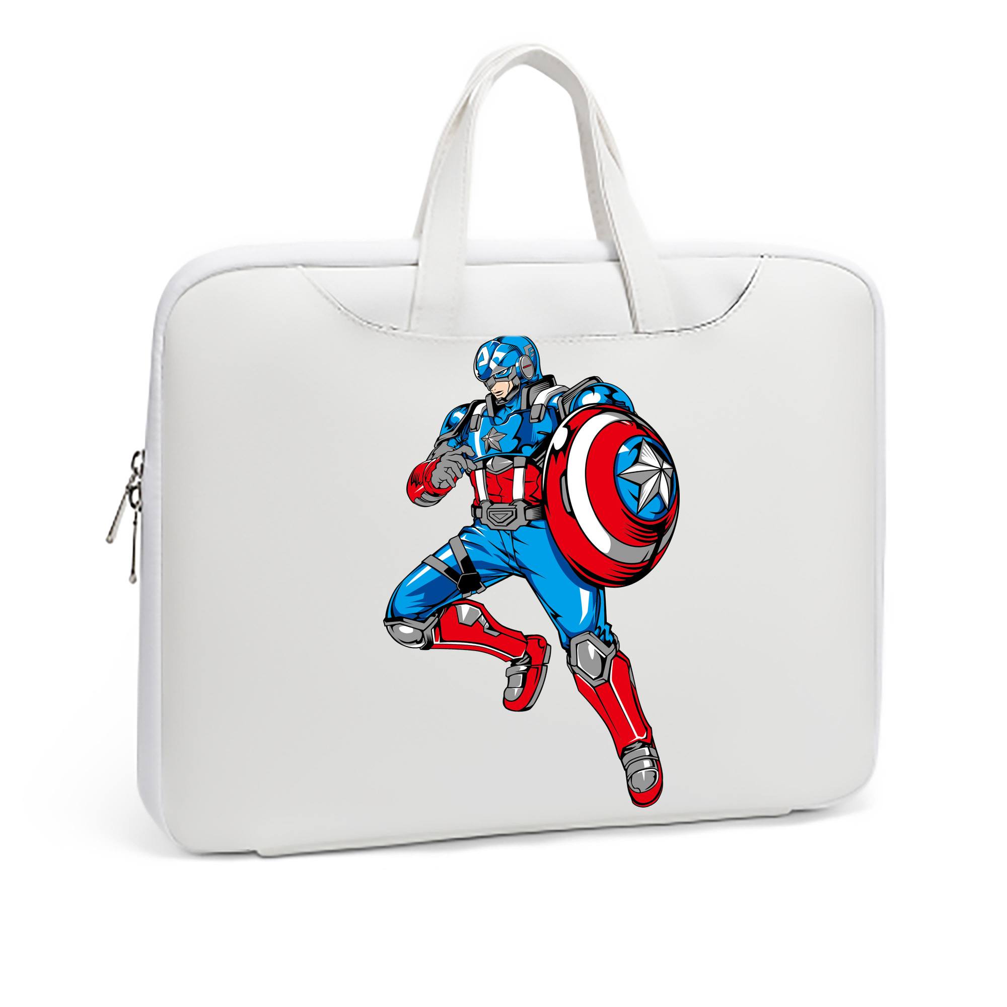 （画像用） アベンジャーズ The Avengers レザーラップトップバッグ　ノートパソコンケース