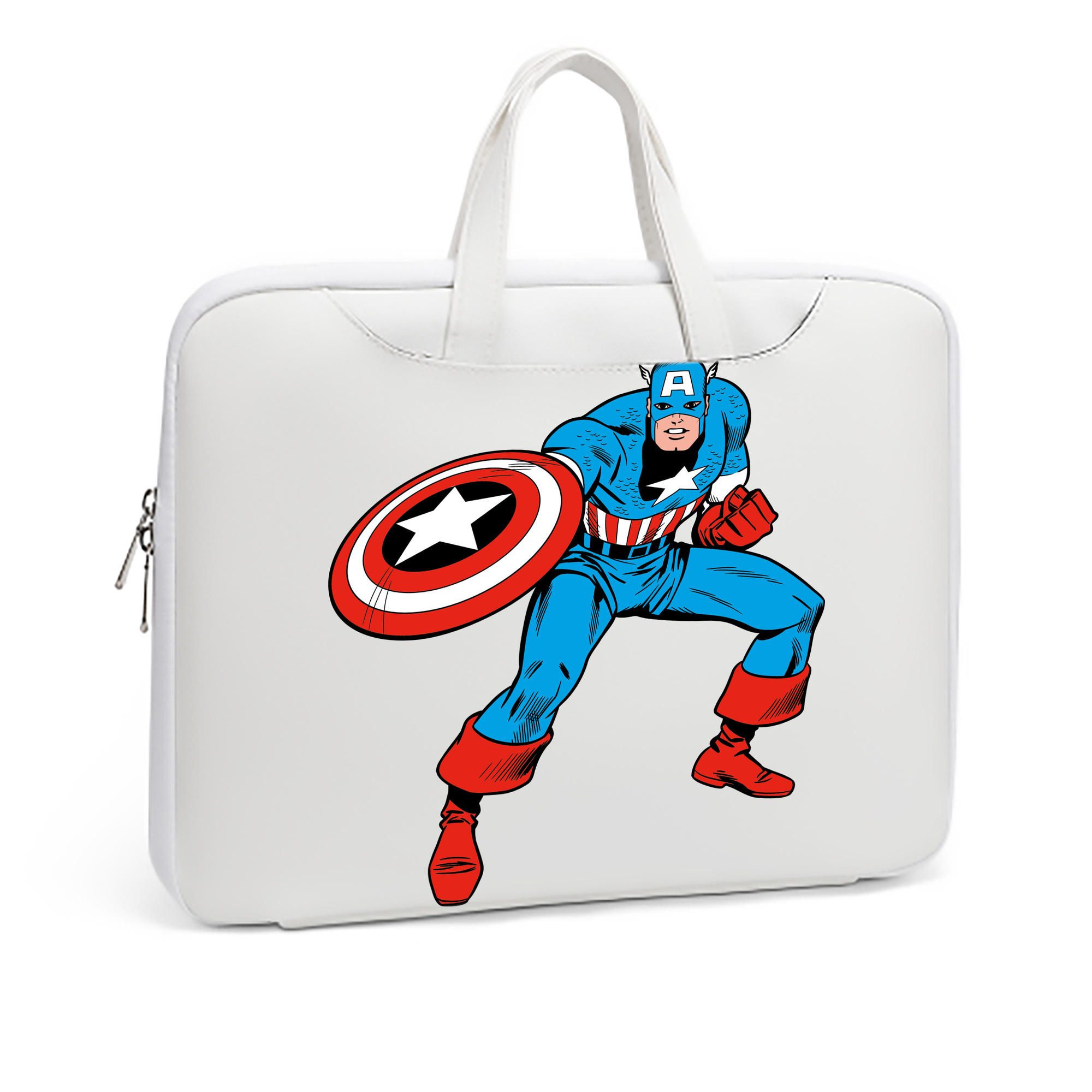 （画像用） アベンジャーズ The Avengers レザーラップトップバッグ　ノートパソコンケース