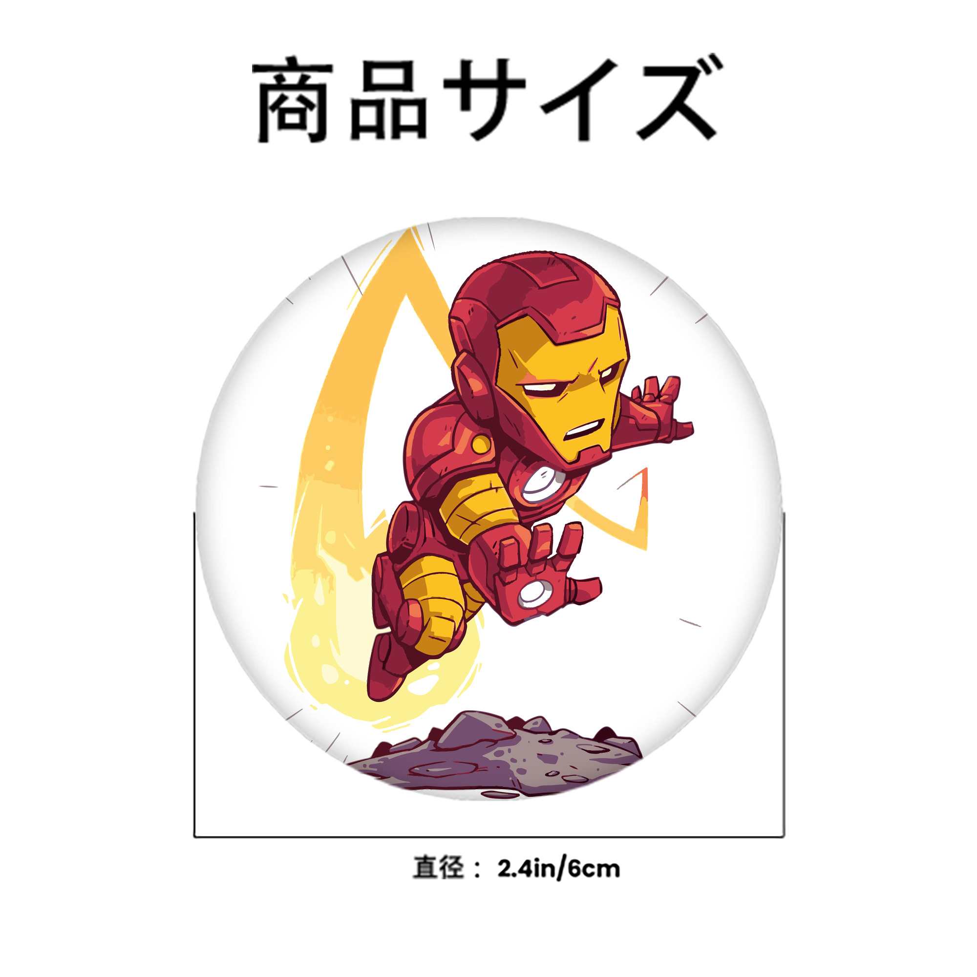 アベンジャーズ The Avengers 6cm 缶バッジ 複数セット
