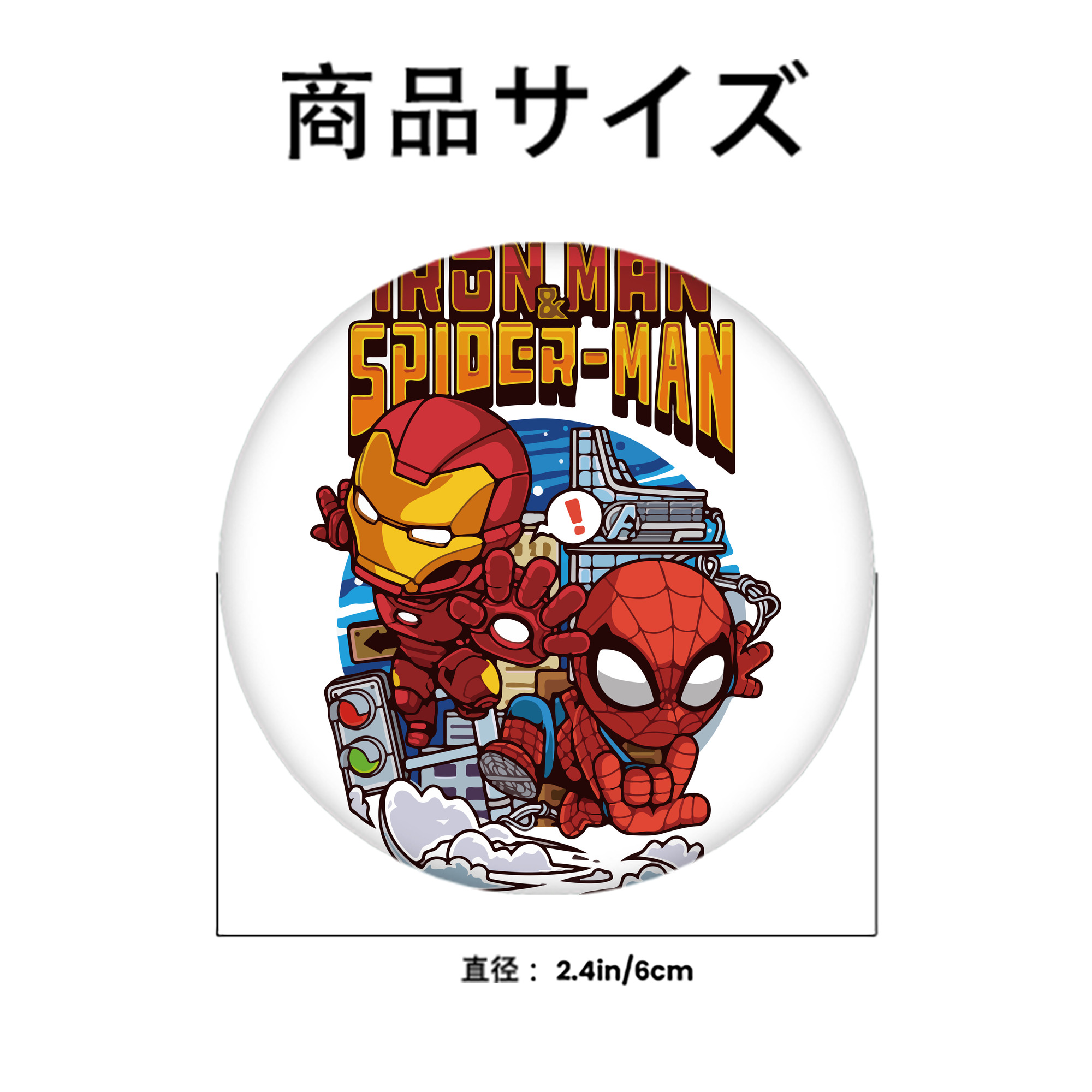 アベンジャーズ The Avengers 6cm 缶バッジ 複数セット
