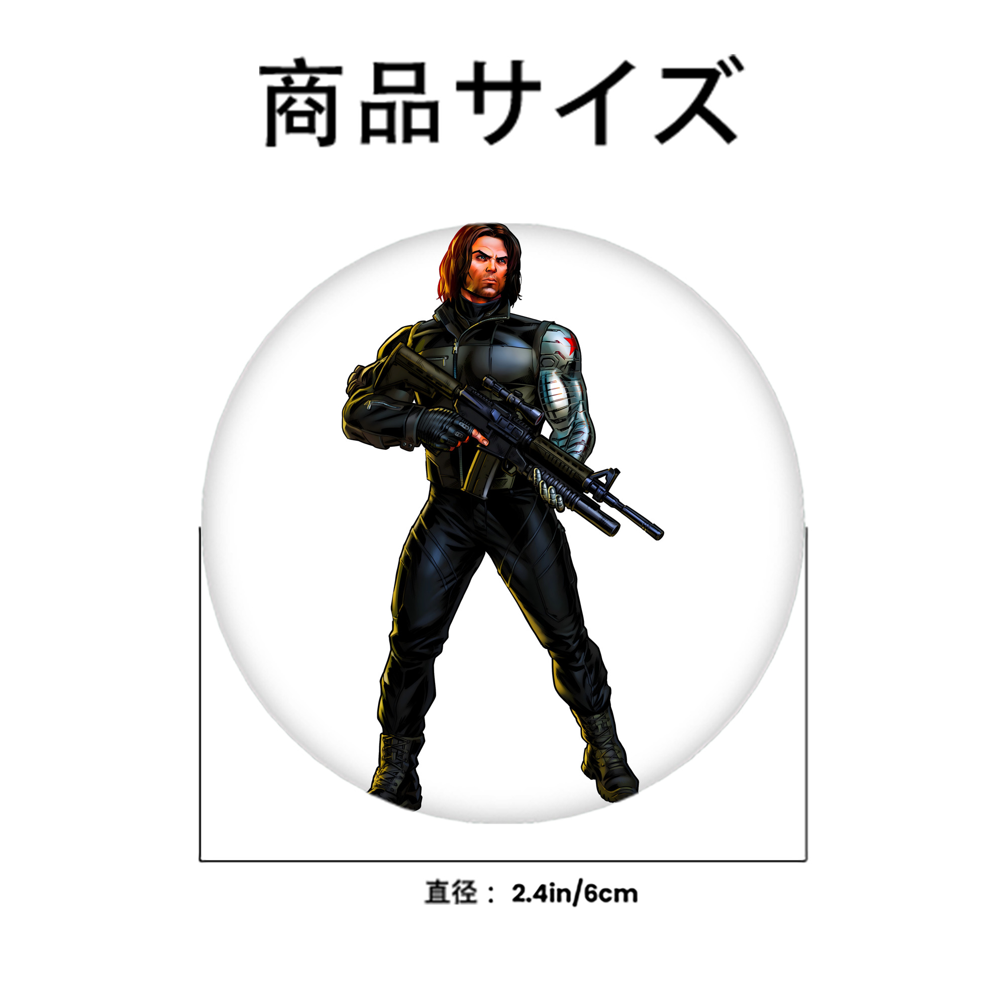アベンジャーズ The Avengers 6cm 缶バッジ 複数セット