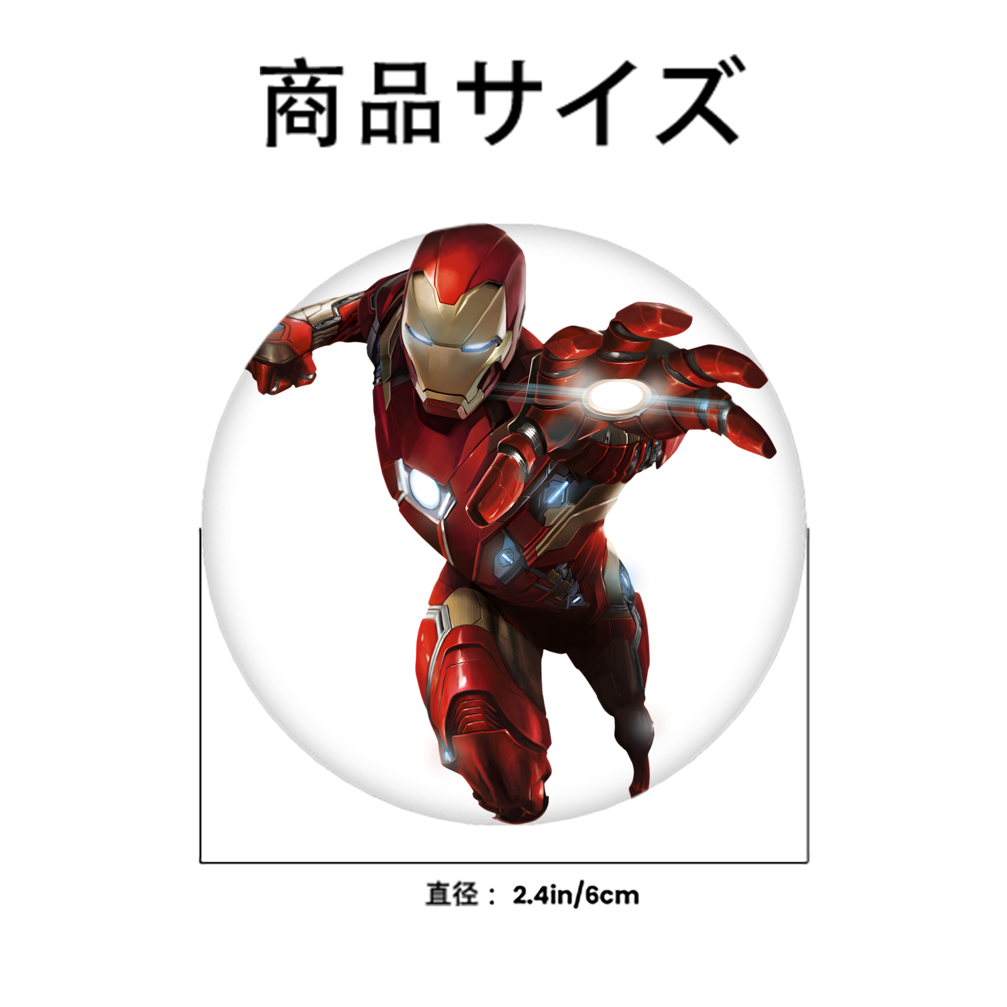 アベンジャーズ The Avengers 6cm 缶バッジ 複数セット