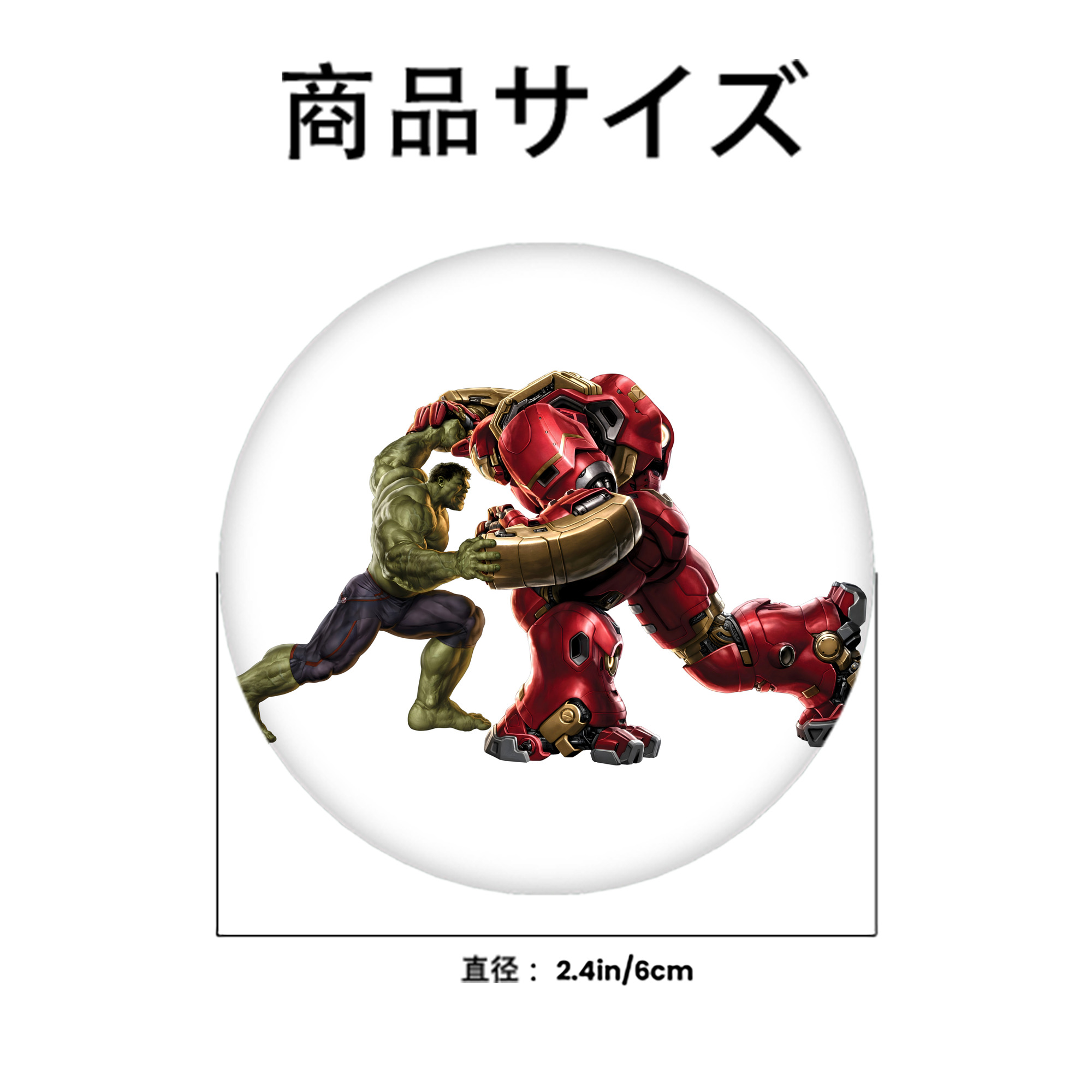 アベンジャーズ The Avengers 6cm 缶バッジ 複数セット
