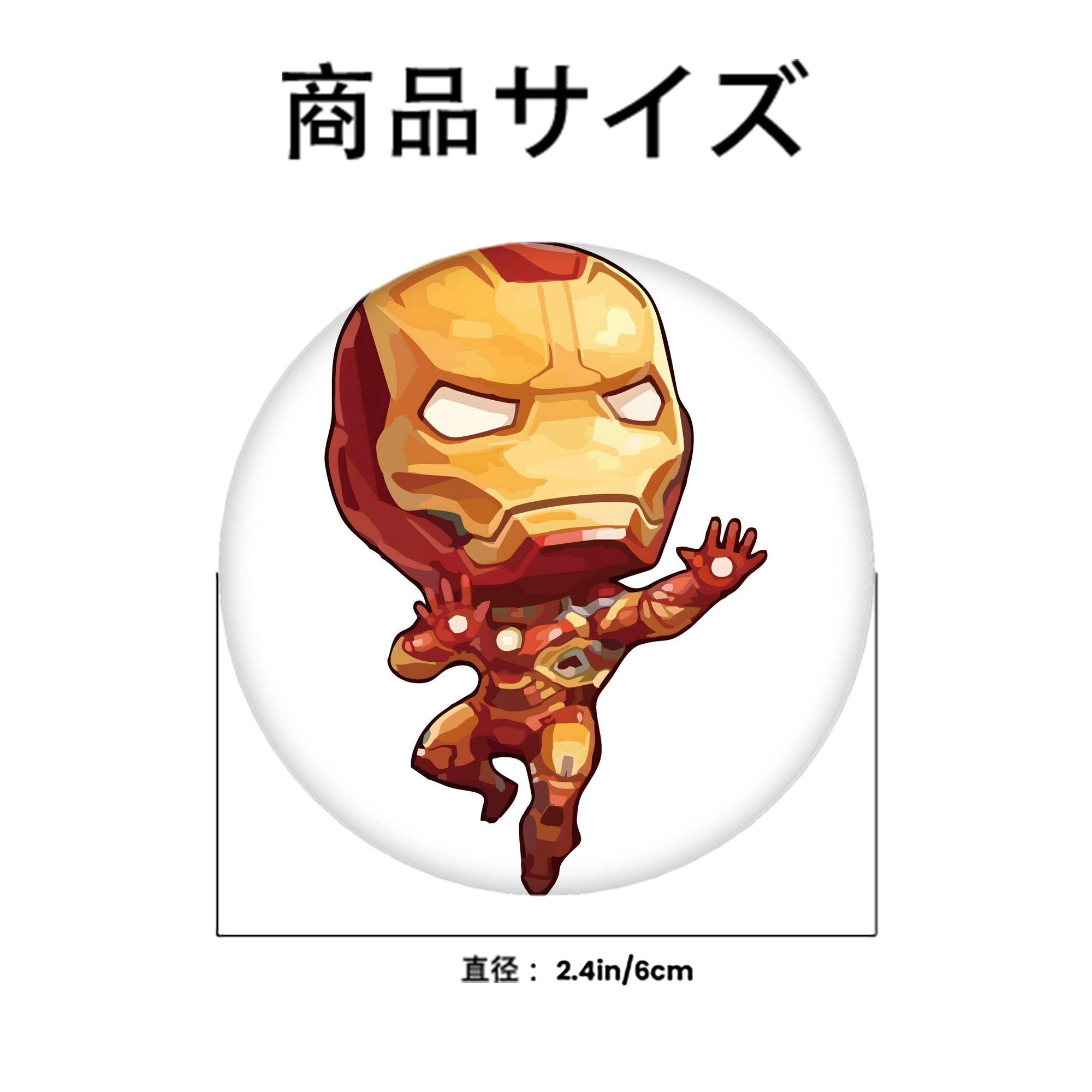 アベンジャーズ The Avengers 6cm 缶バッジ 複数セット