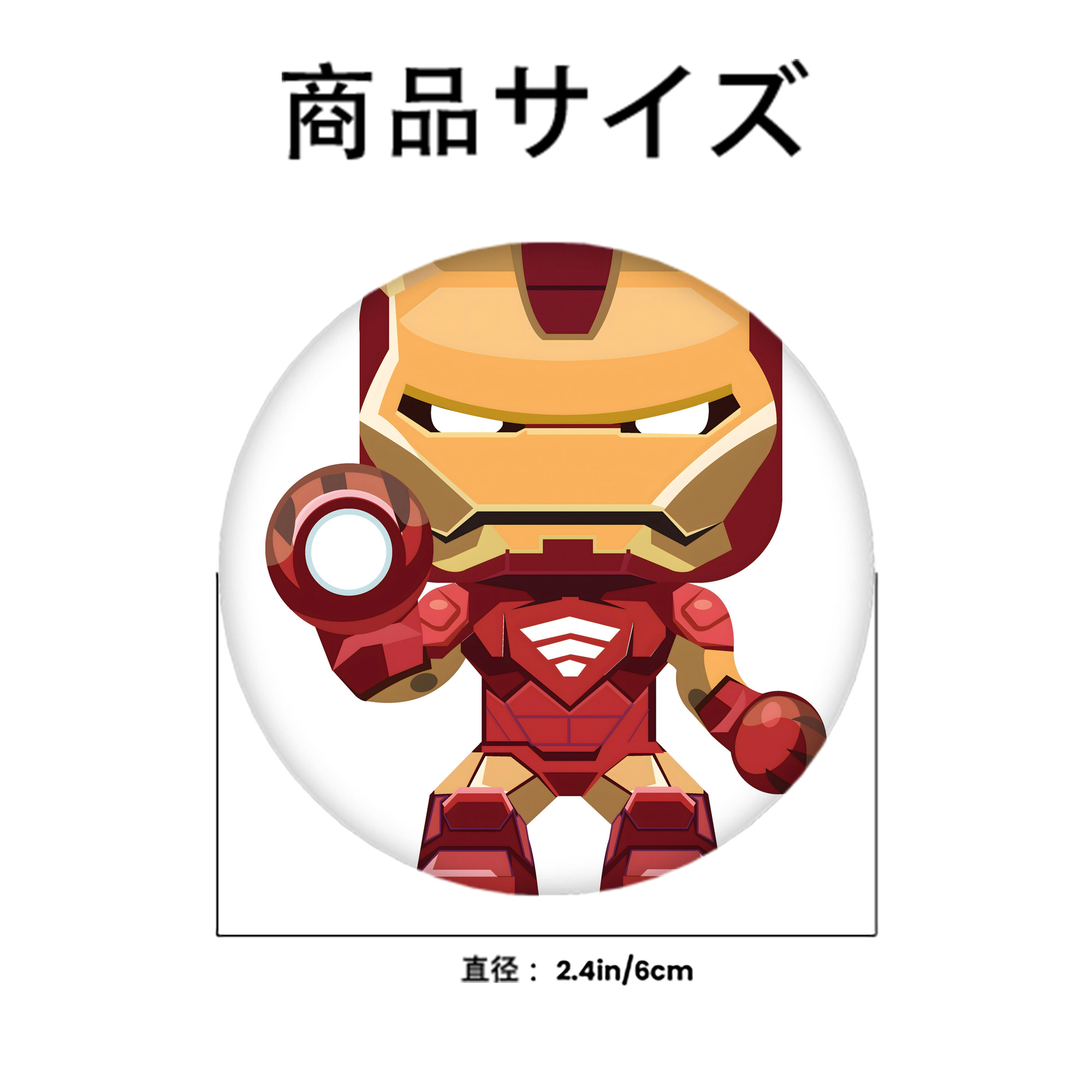 アベンジャーズ The Avengers 6cm 缶バッジ 複数セット