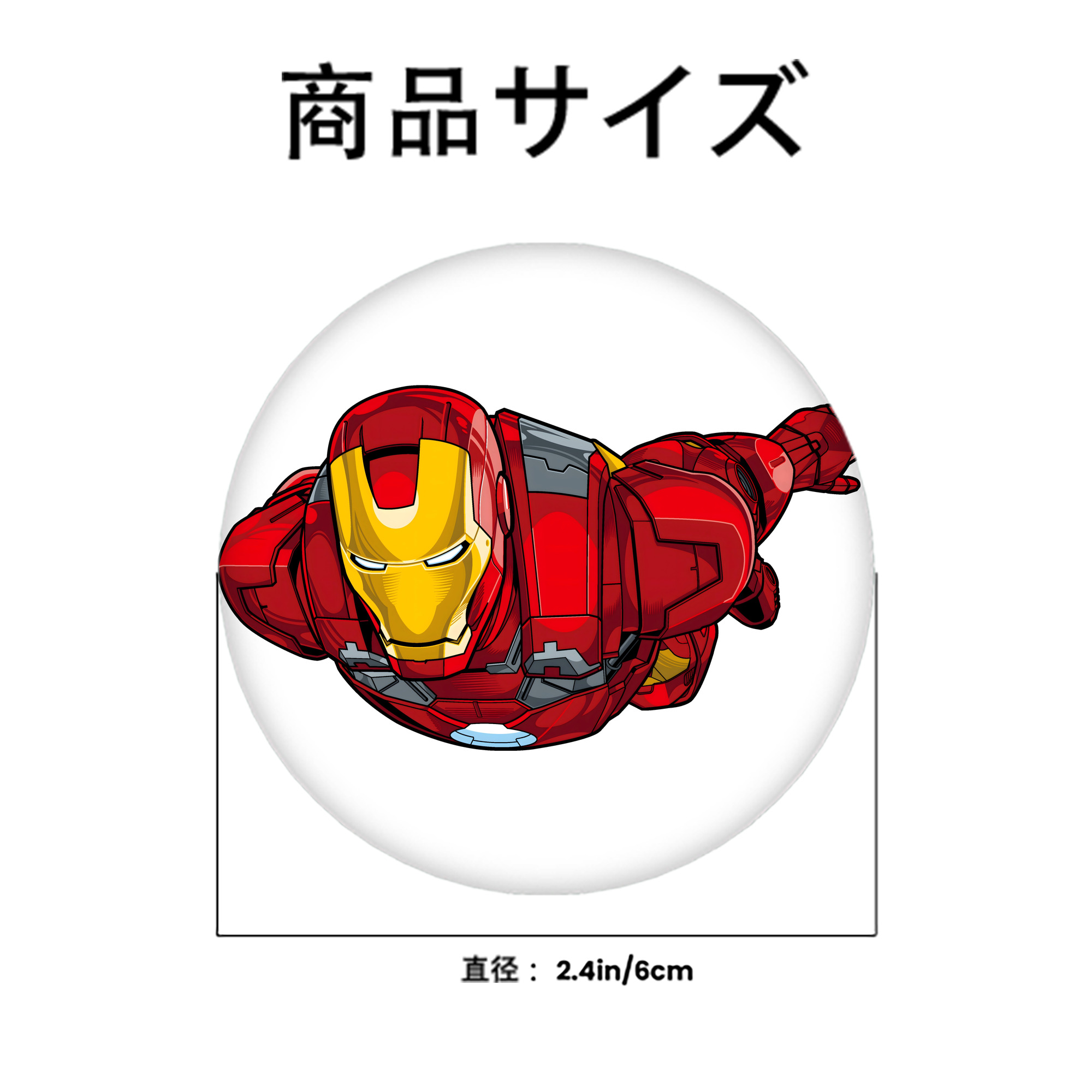 アベンジャーズ The Avengers 6cm 缶バッジ 複数セット