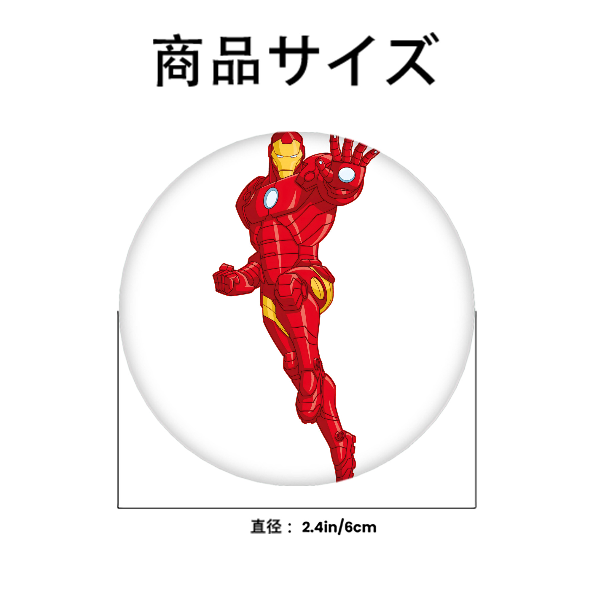 アベンジャーズ The Avengers 6cm 缶バッジ 複数セット