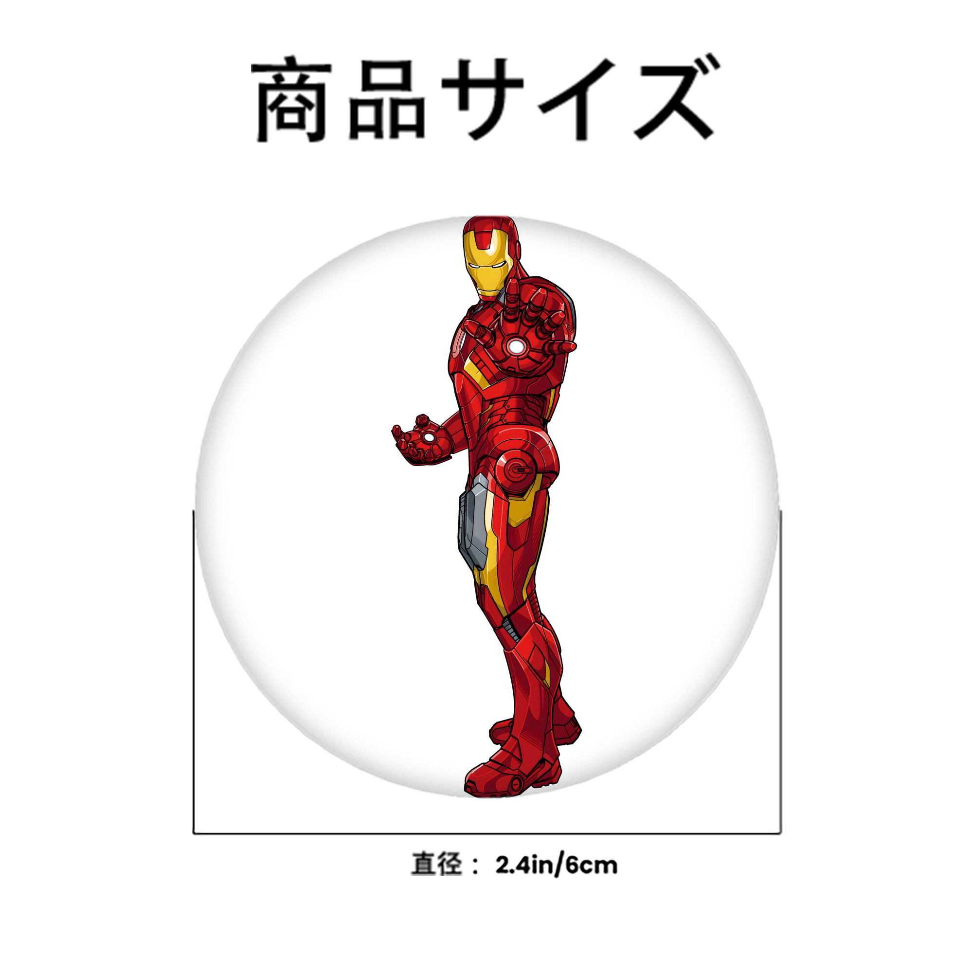 アベンジャーズ The Avengers 6cm 缶バッジ 複数セット