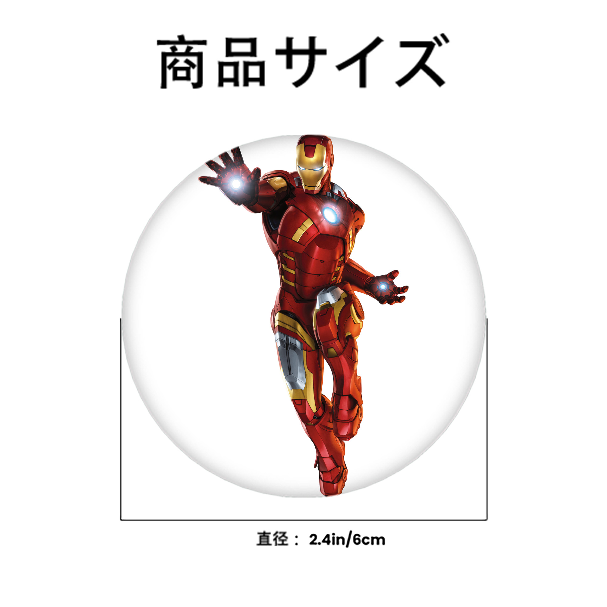 アベンジャーズ The Avengers 6cm 缶バッジ 複数セット