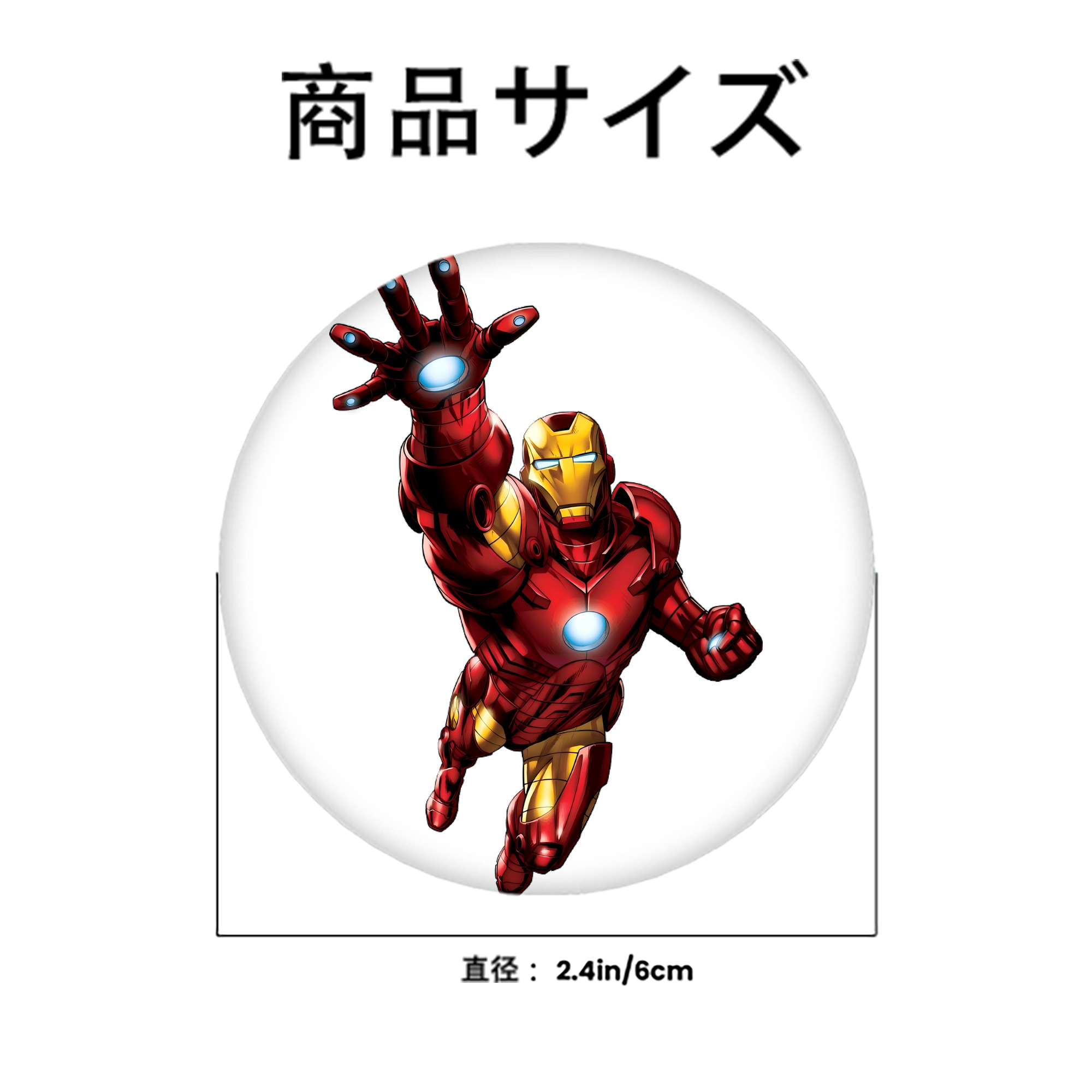 アベンジャーズ The Avengers 6cm 缶バッジ 複数セット