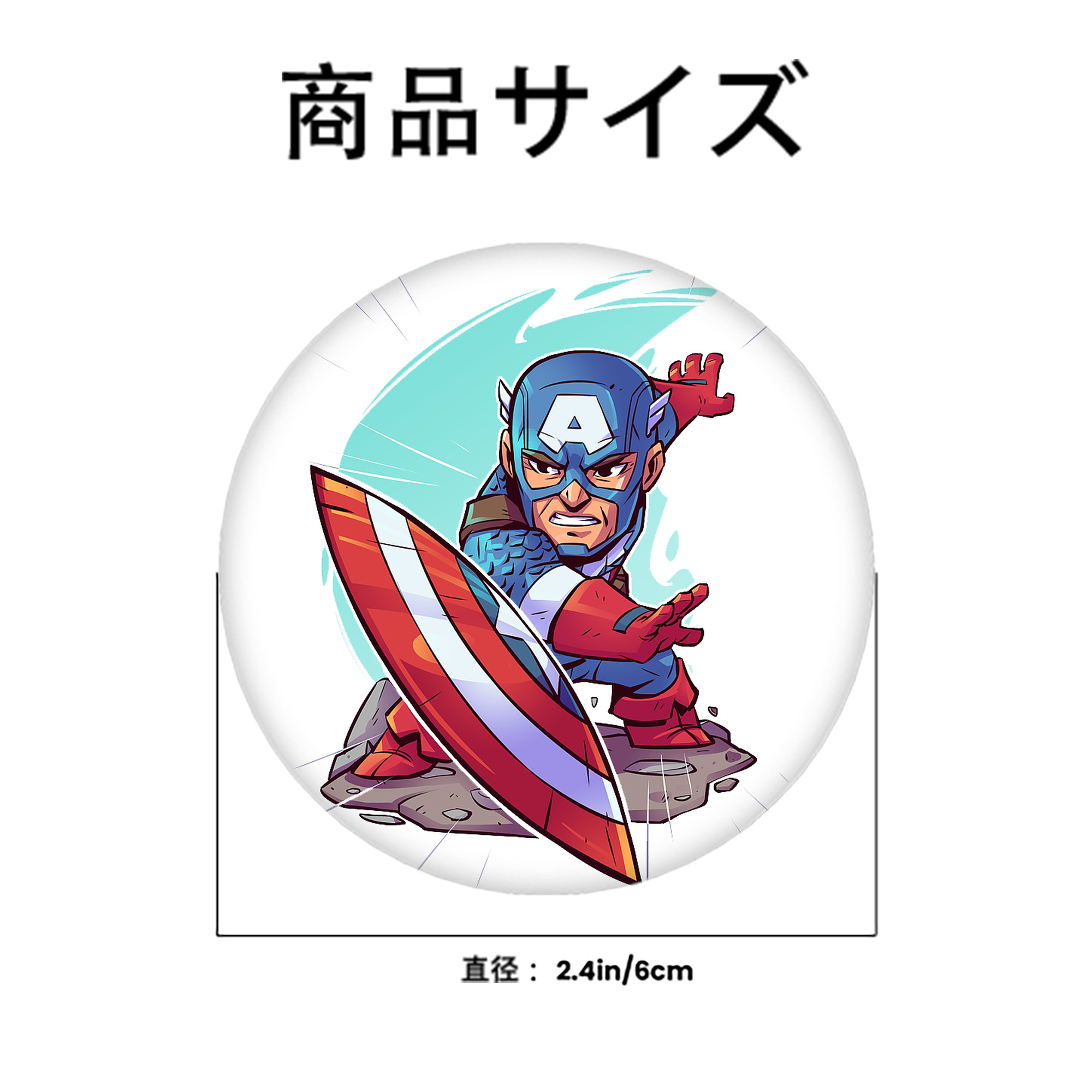 アベンジャーズ The Avengers 6cm 缶バッジ 複数セット