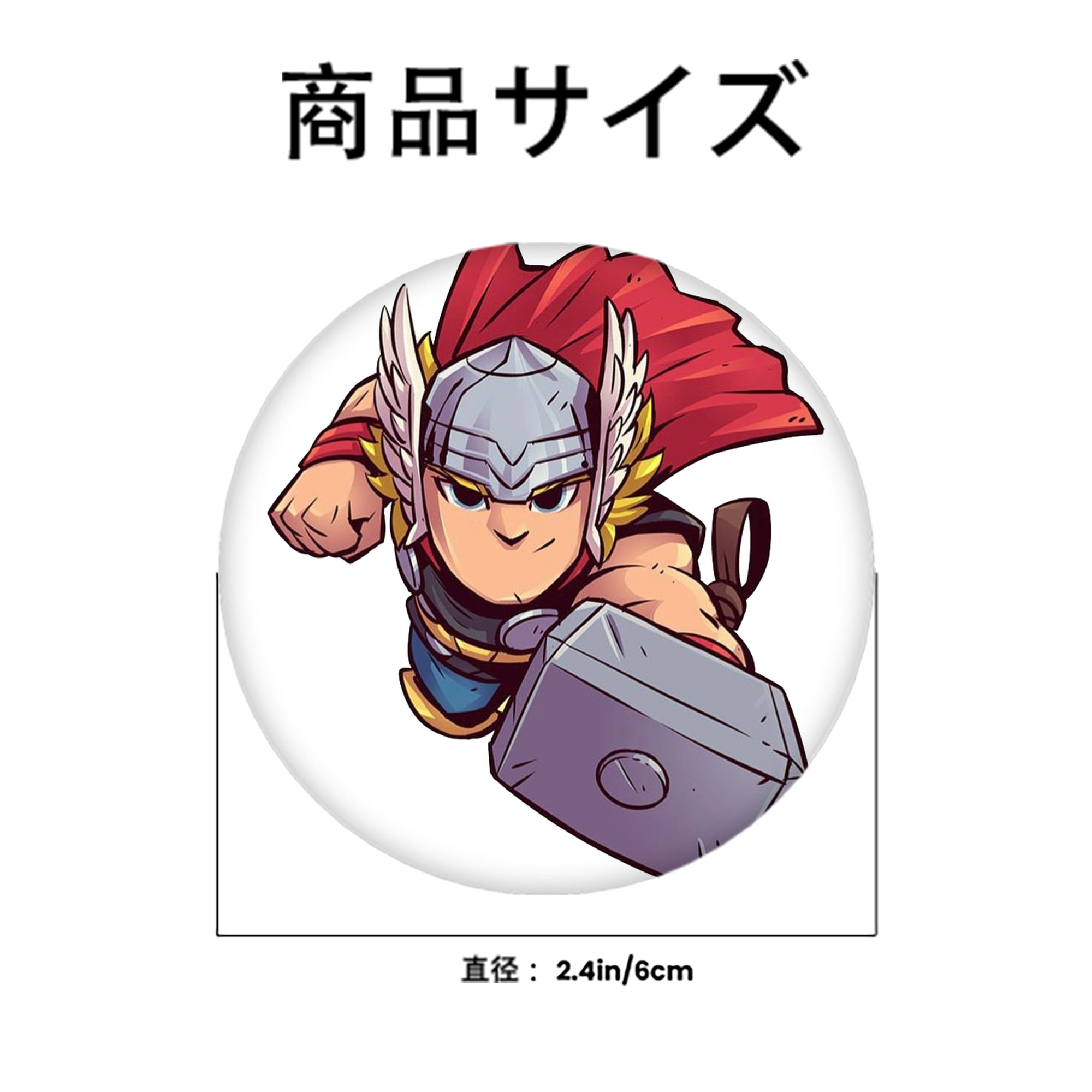 アベンジャーズ The Avengers 6cm 缶バッジ 複数セット