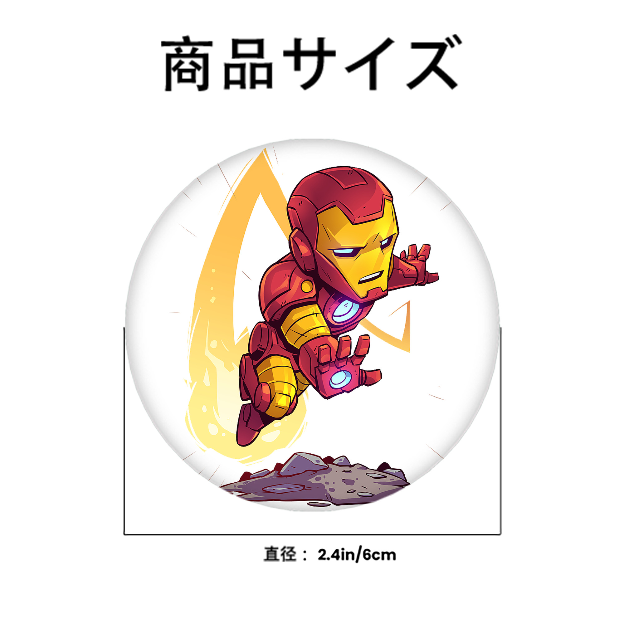 アベンジャーズ The Avengers 6cm 缶バッジ 複数セット