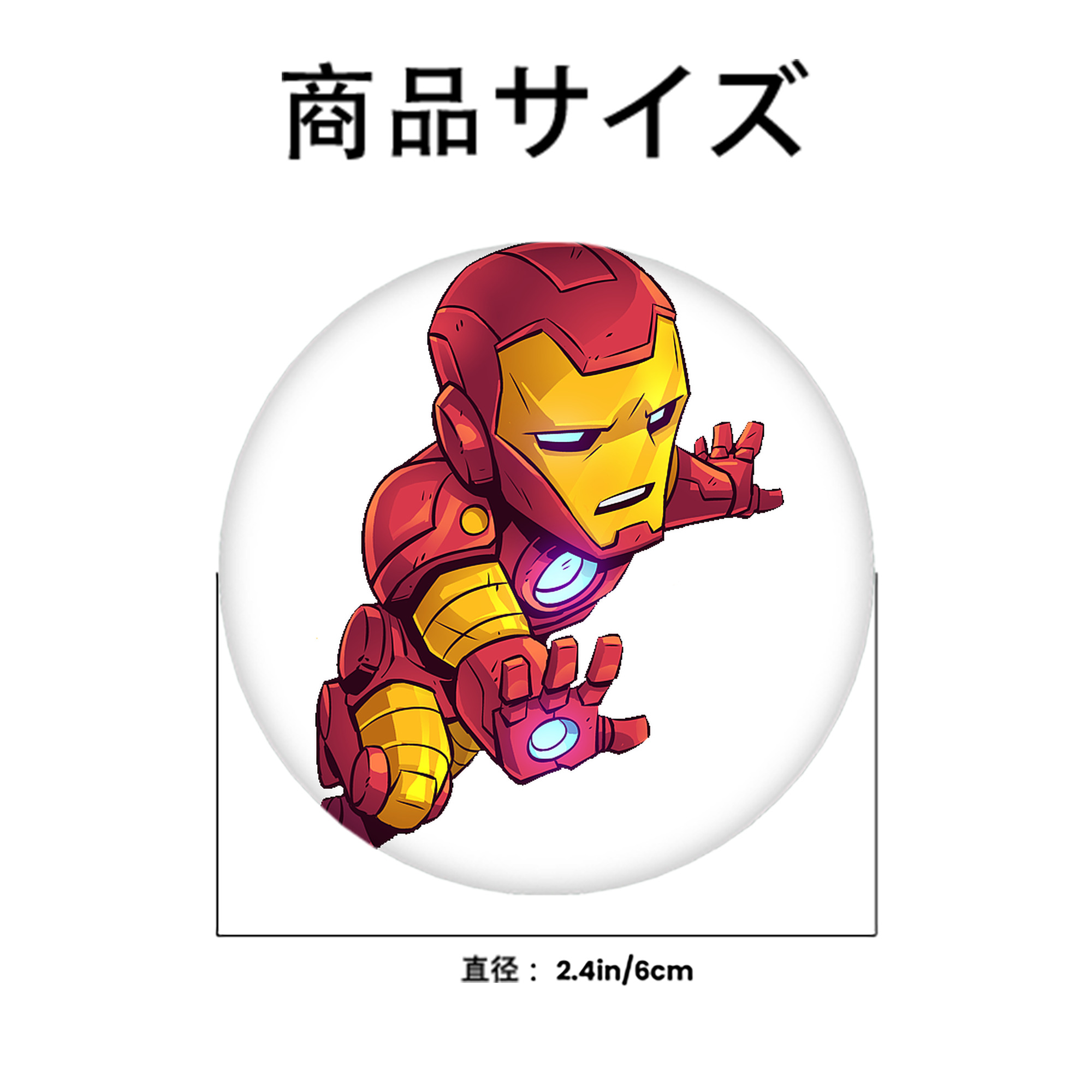 アベンジャーズ The Avengers 6cm 缶バッジ 複数セット