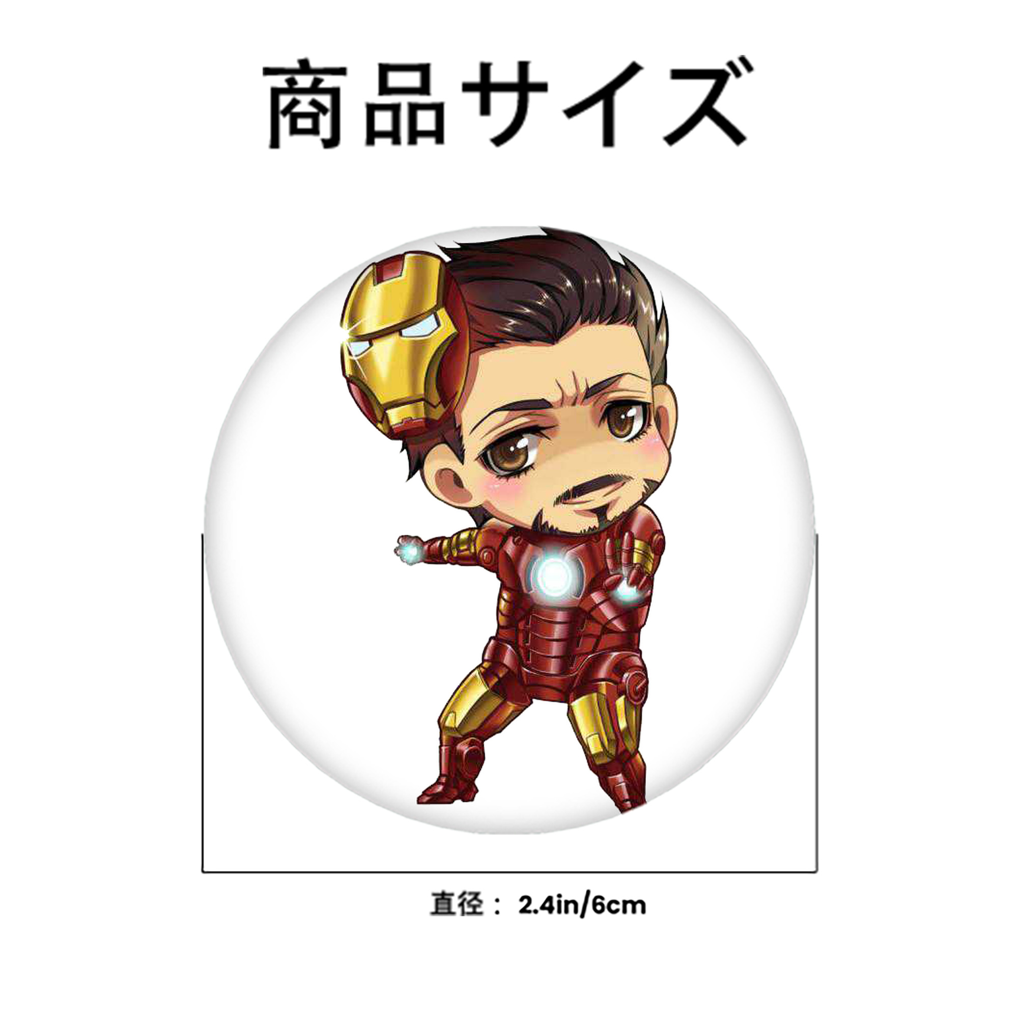 アベンジャーズ The Avengers 6cm 缶バッジ 複数セット