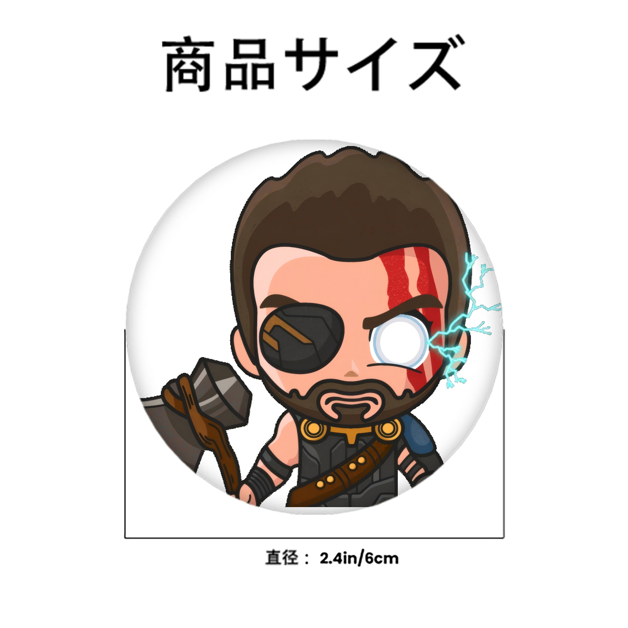 アベンジャーズ The Avengers 6cm 缶バッジ 複数セット