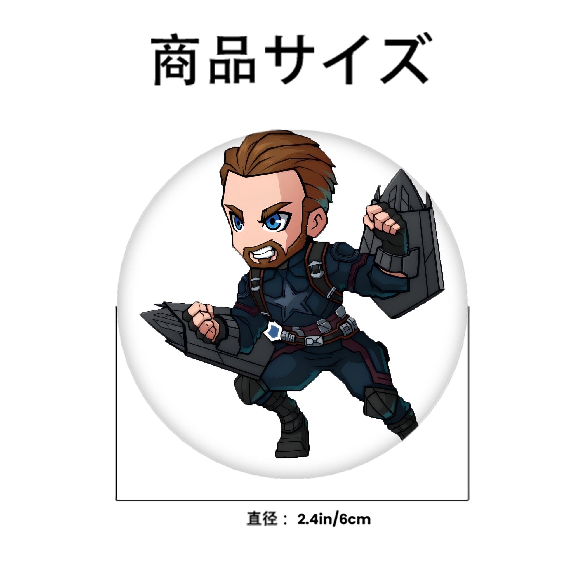 アベンジャーズ The Avengers 6cm 缶バッジ 複数セット