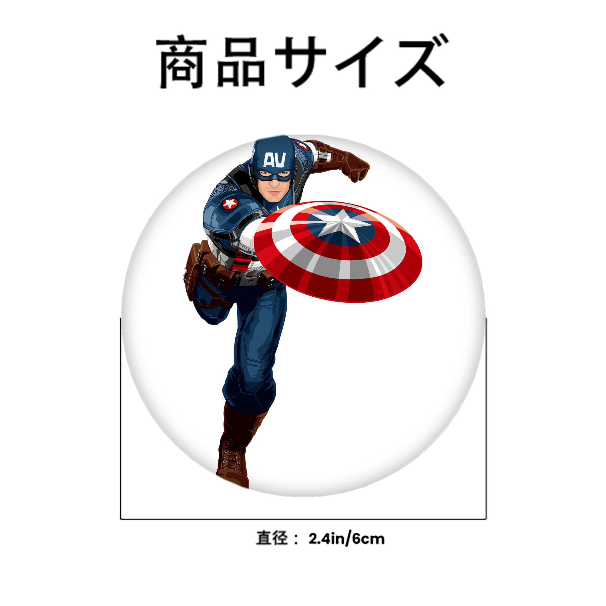 アベンジャーズ The Avengers 6cm 缶バッジ 複数セット
