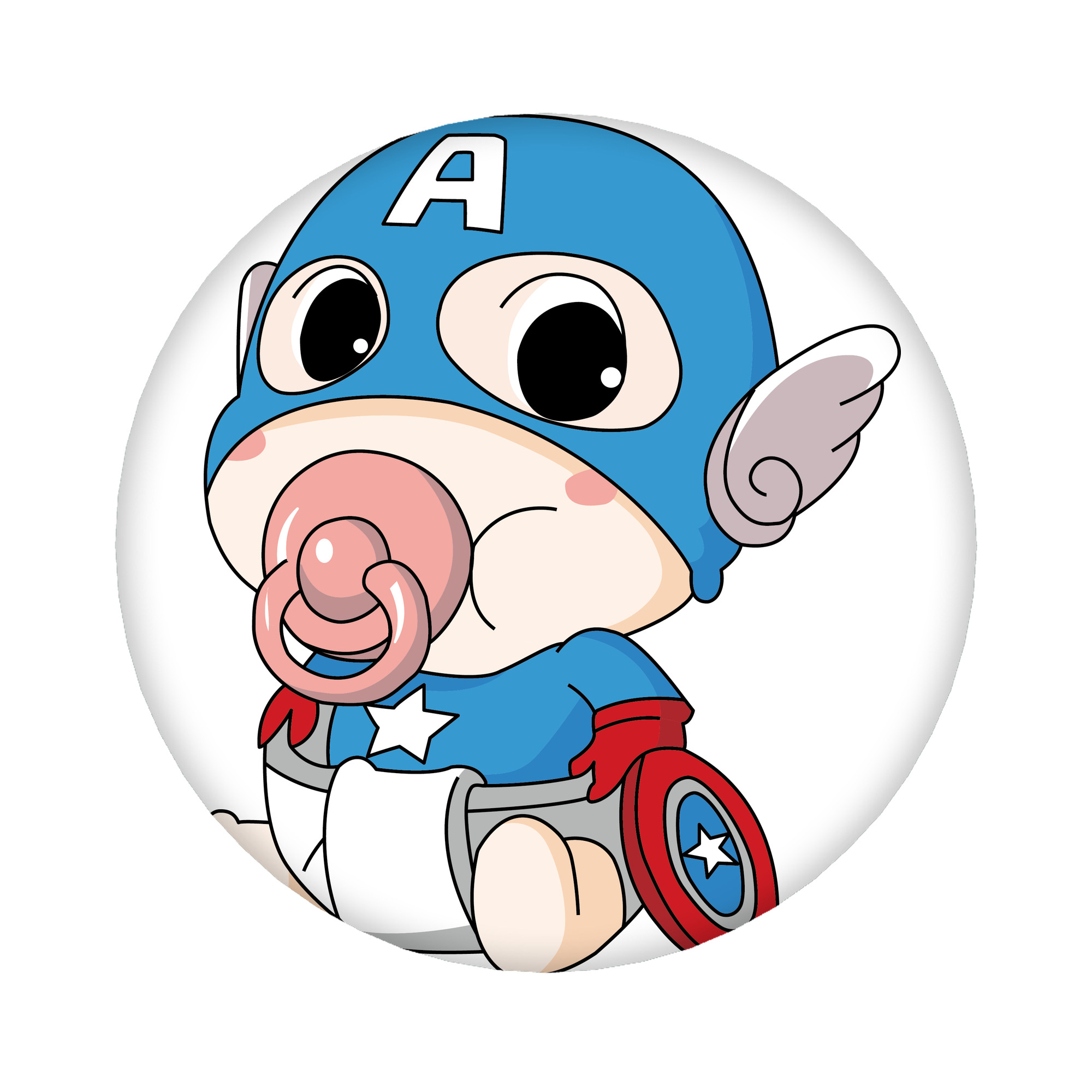 （画像用） アベンジャーズ The Avengers 6cm 缶バッジ 複数セット