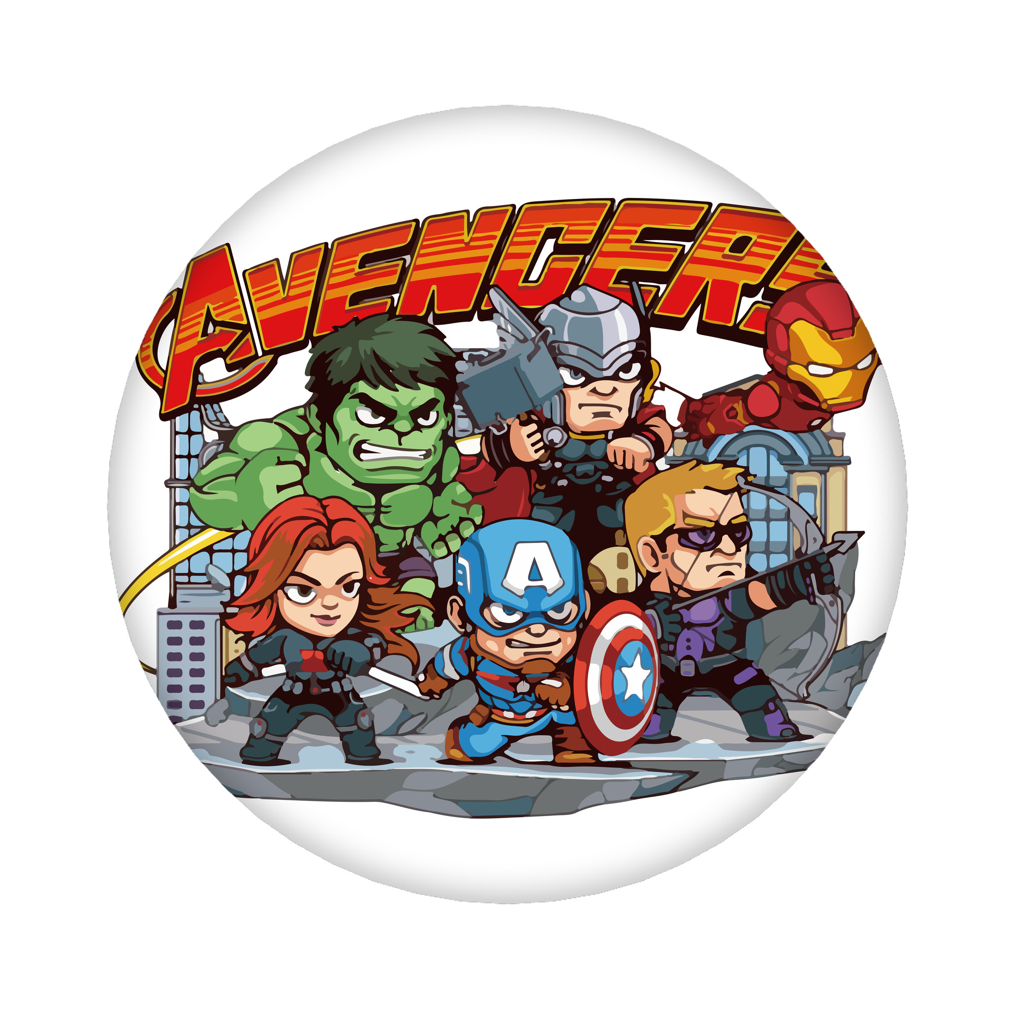 （画像用） アベンジャーズ The Avengers 6cm 缶バッジ 複数セット