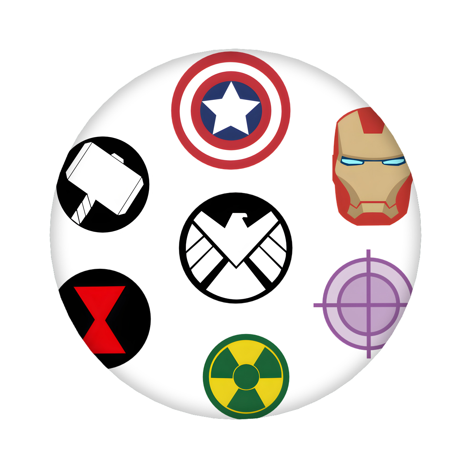 （画像用） アベンジャーズ The Avengers 6cm 缶バッジ 複数セット