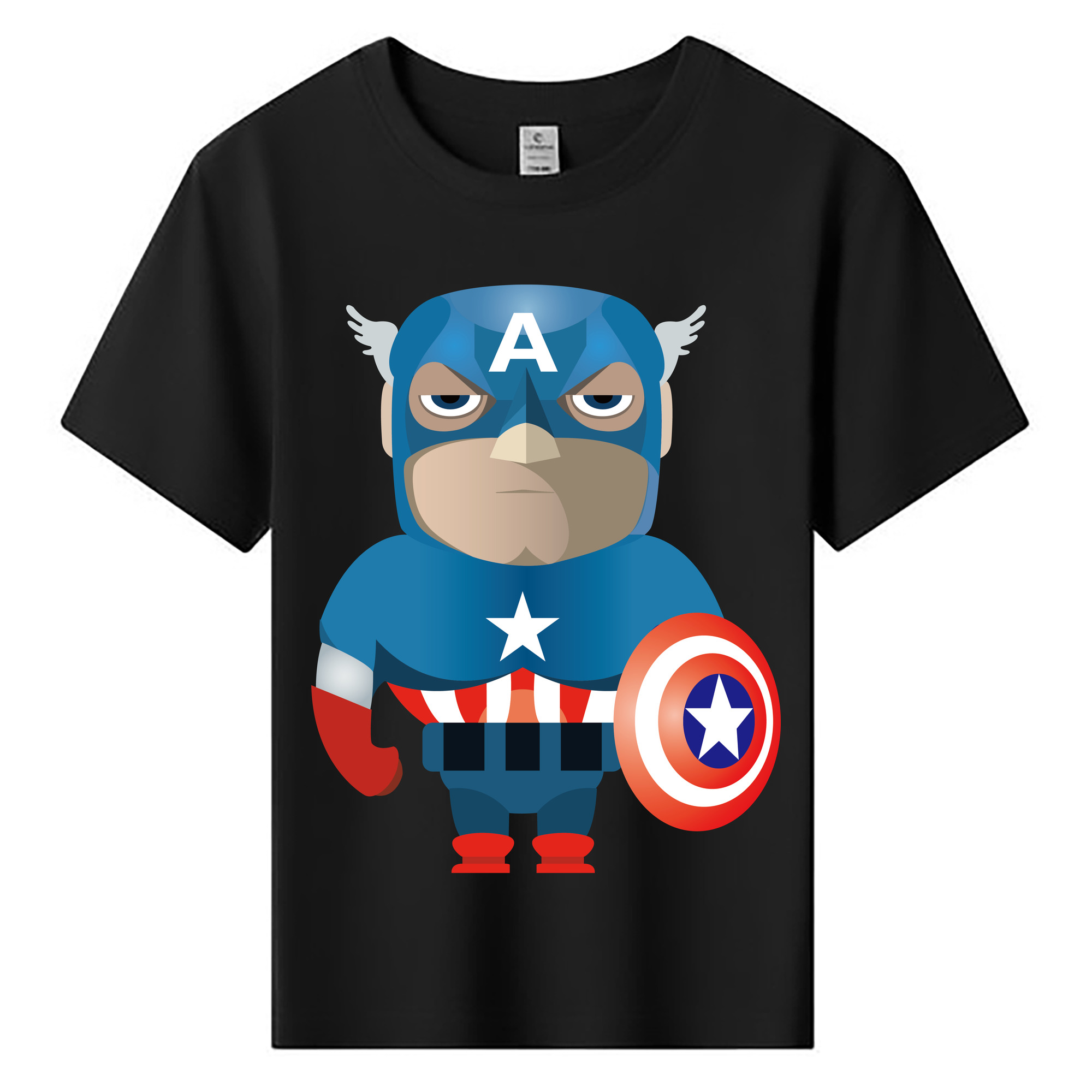 （画像用） アベンジャーズ The Avengers 綿100％キッズTシャツ（フロントプリント）