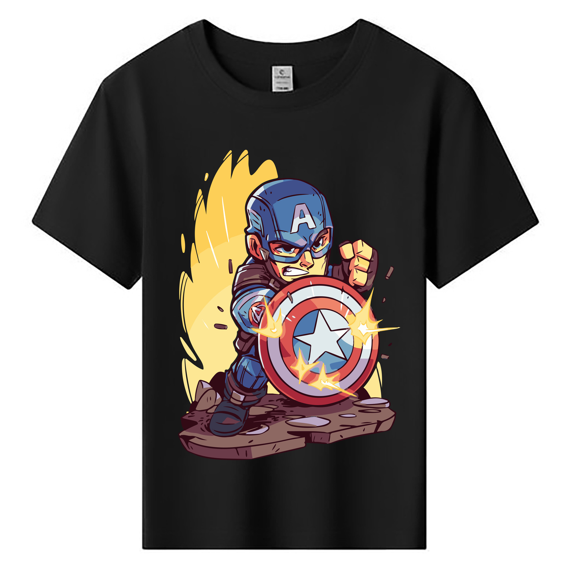 （画像用） アベンジャーズ The Avengers 綿100％キッズTシャツ（フロントプリント）