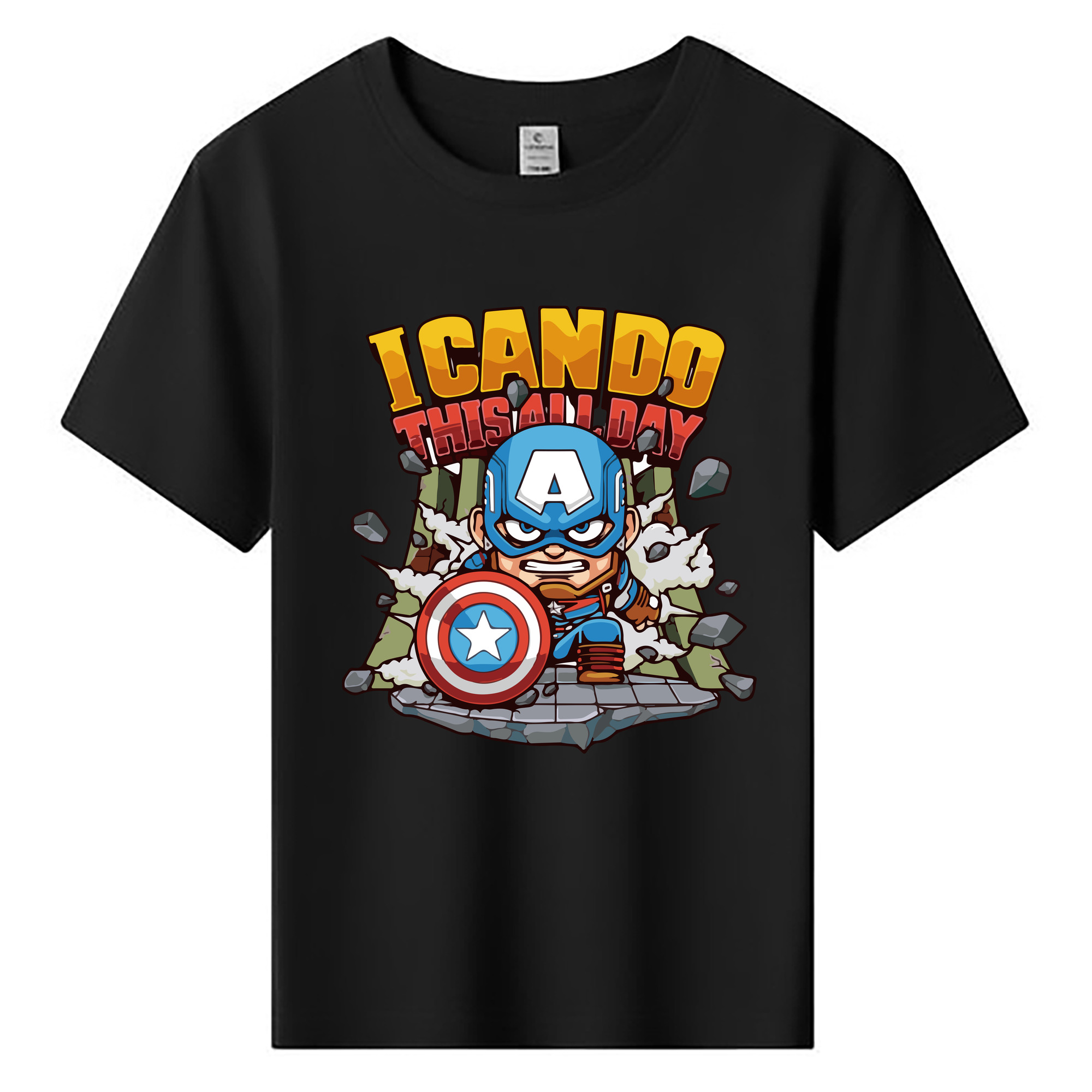 （画像用） アベンジャーズ The Avengers 綿100％キッズTシャツ（フロントプリント）