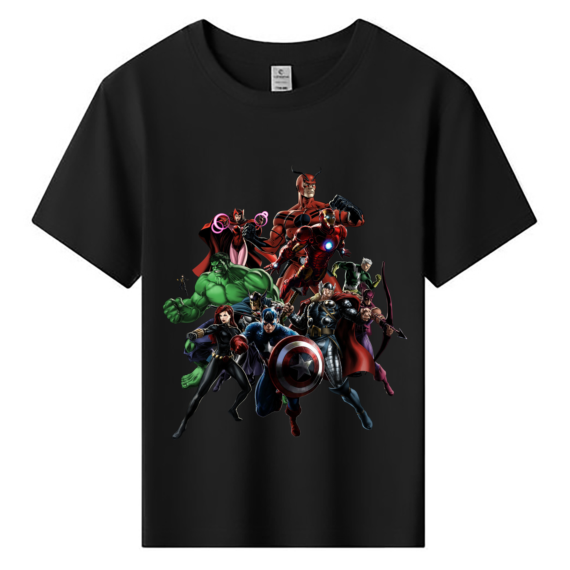 （画像用） アベンジャーズ The Avengers 綿100％キッズTシャツ（フロントプリント）