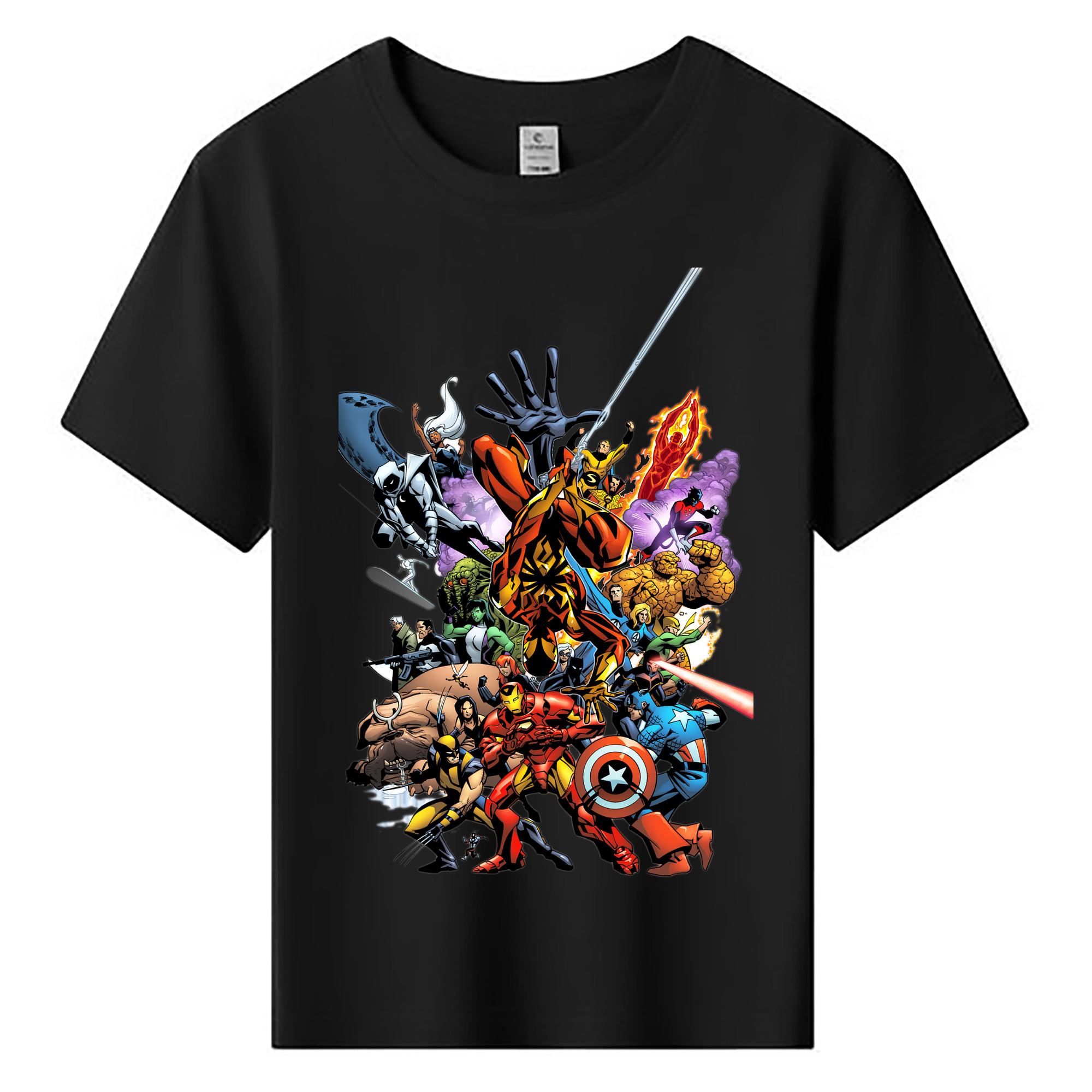 （画像用） アベンジャーズ The Avengers 綿100％キッズTシャツ（フロントプリント）