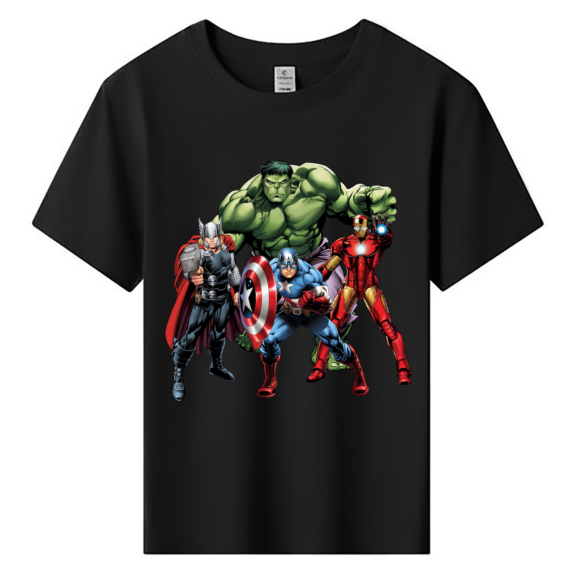 （画像用） アベンジャーズ The Avengers 綿100％キッズTシャツ（フロントプリント）