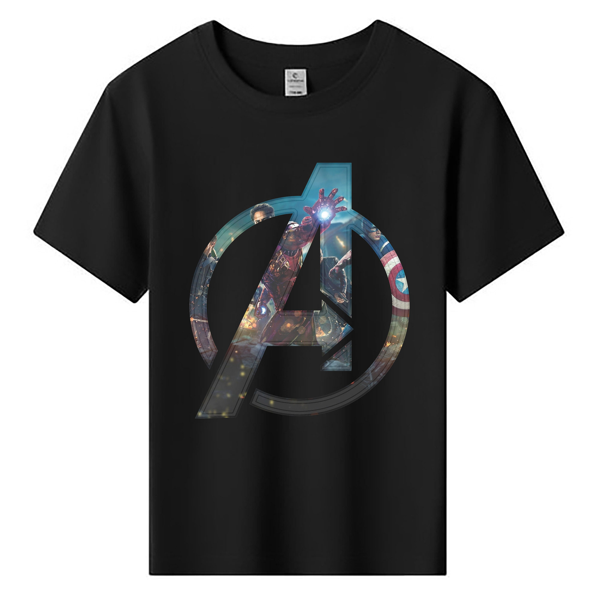 （画像用） アベンジャーズ The Avengers 綿100％キッズTシャツ（フロントプリント）