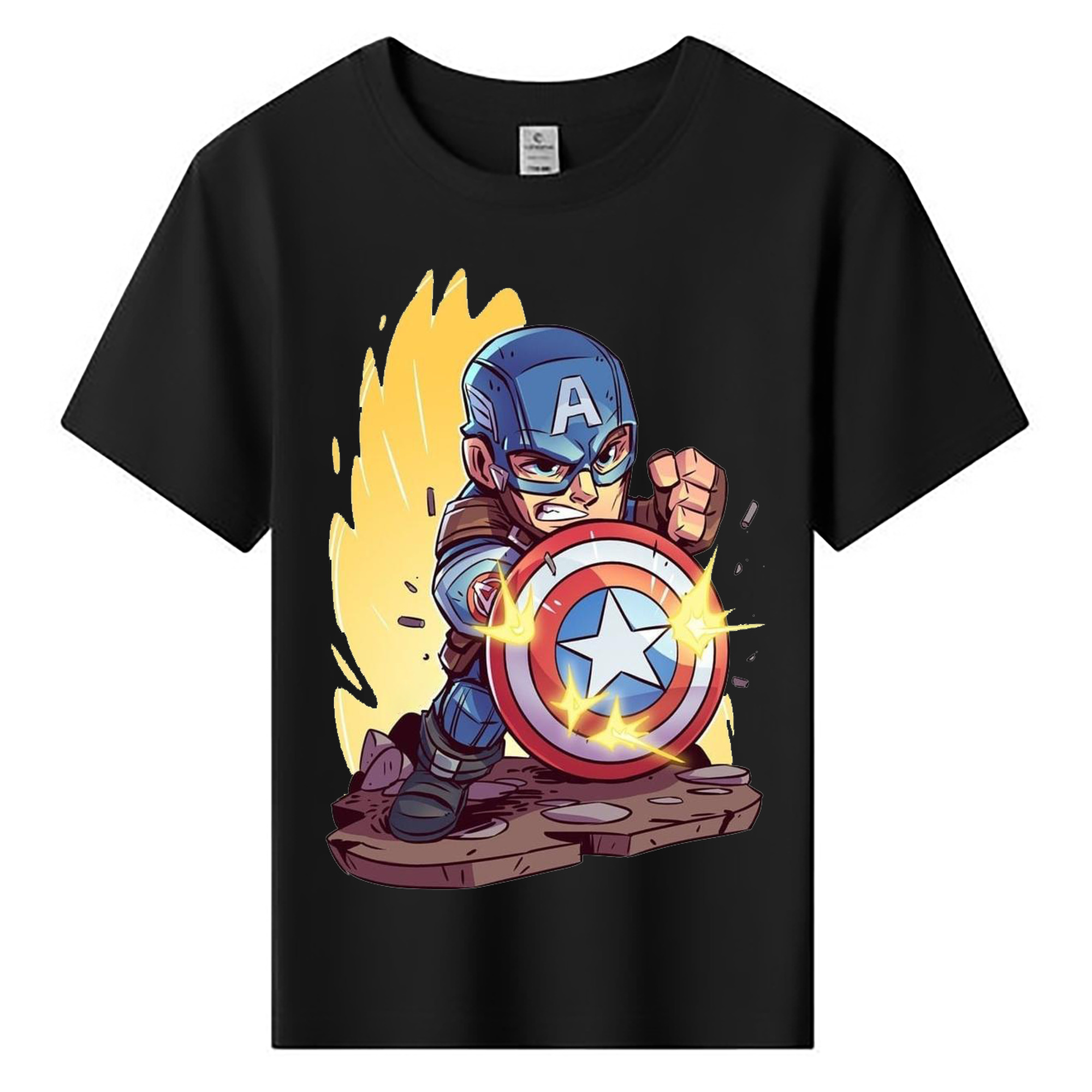 （画像用） アベンジャーズ The Avengers 綿100％キッズTシャツ（フロントプリント）