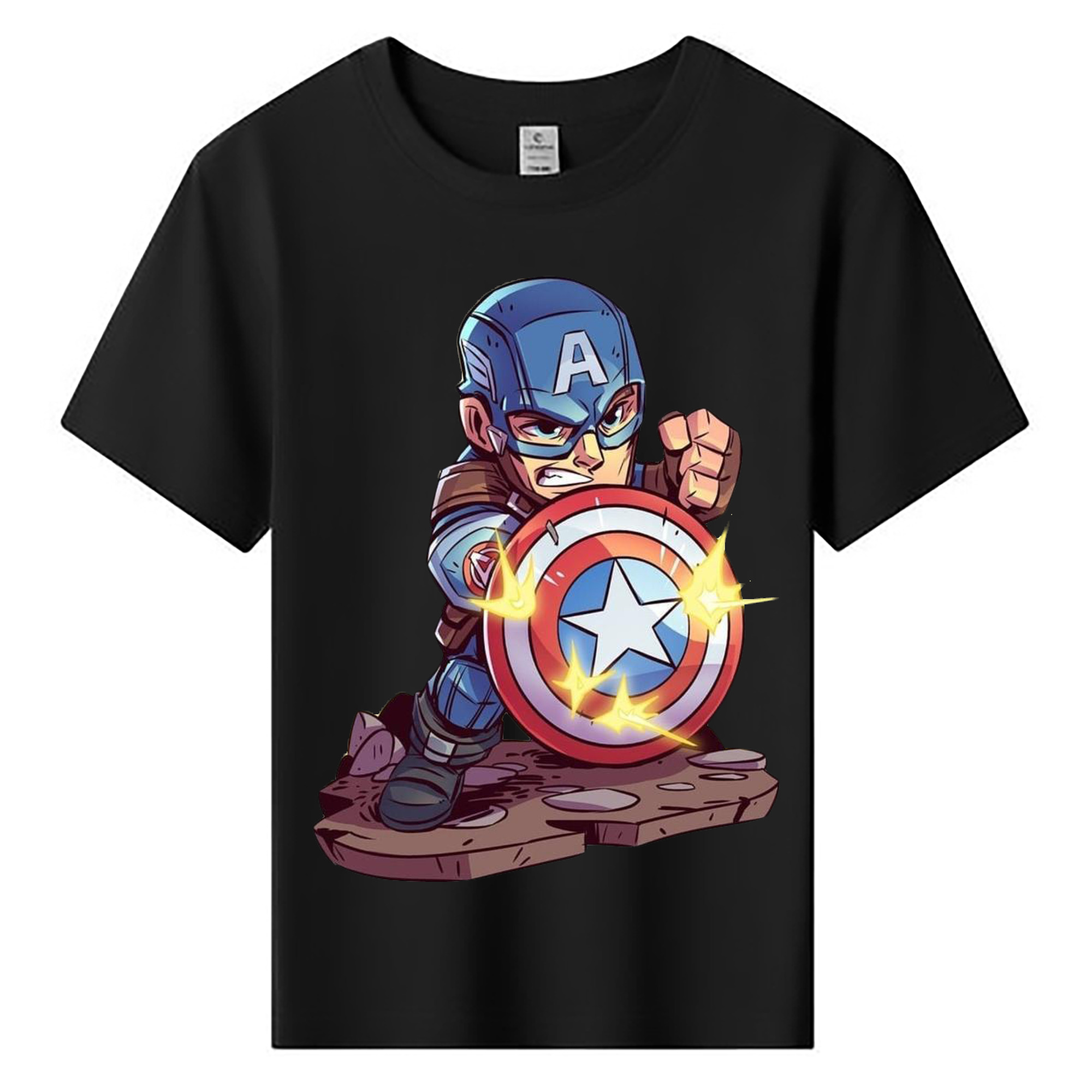 （画像用） アベンジャーズ The Avengers 綿100％キッズTシャツ（フロントプリント）