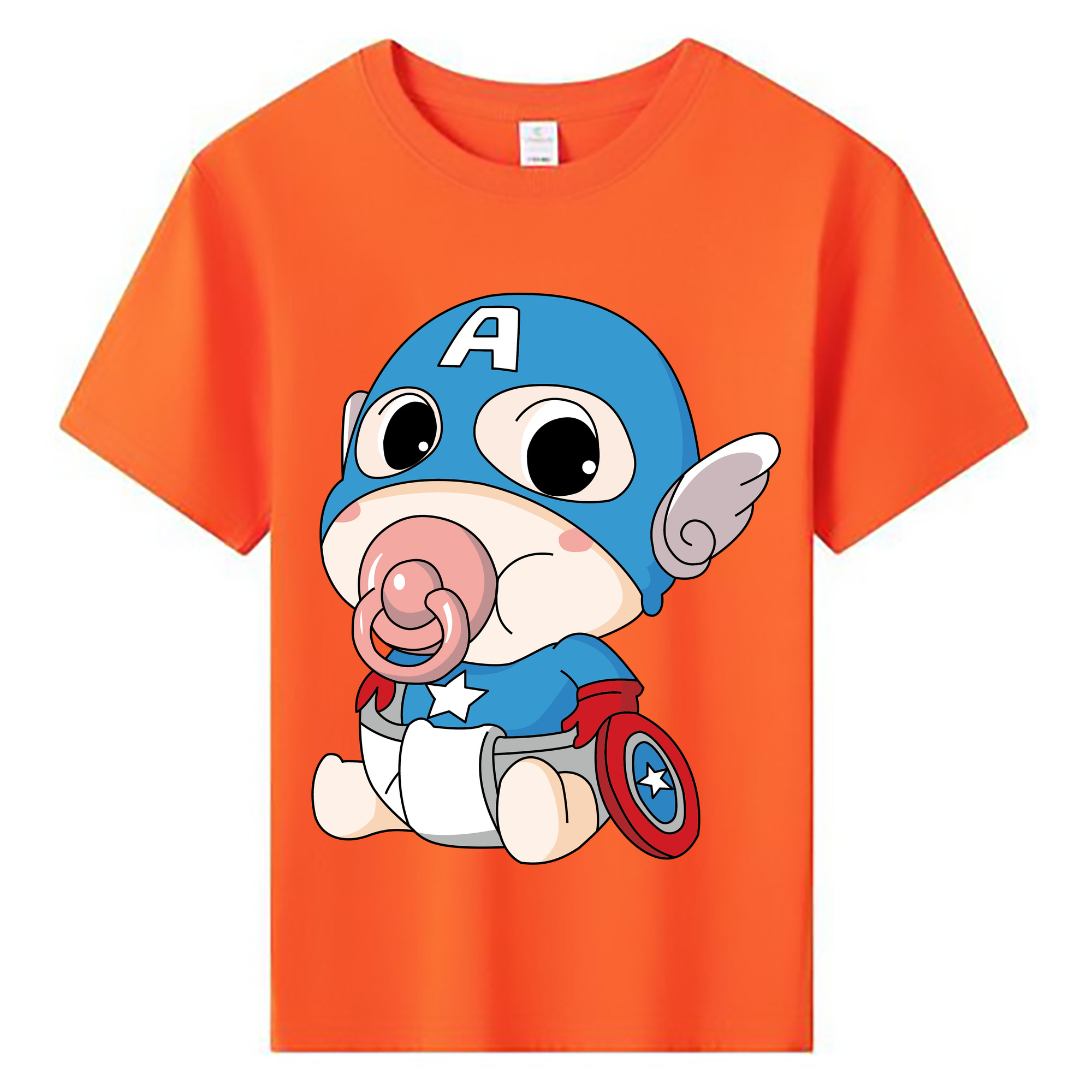 （画像用） アベンジャーズ The Avengers 綿100％キッズTシャツ（フロントプリント）