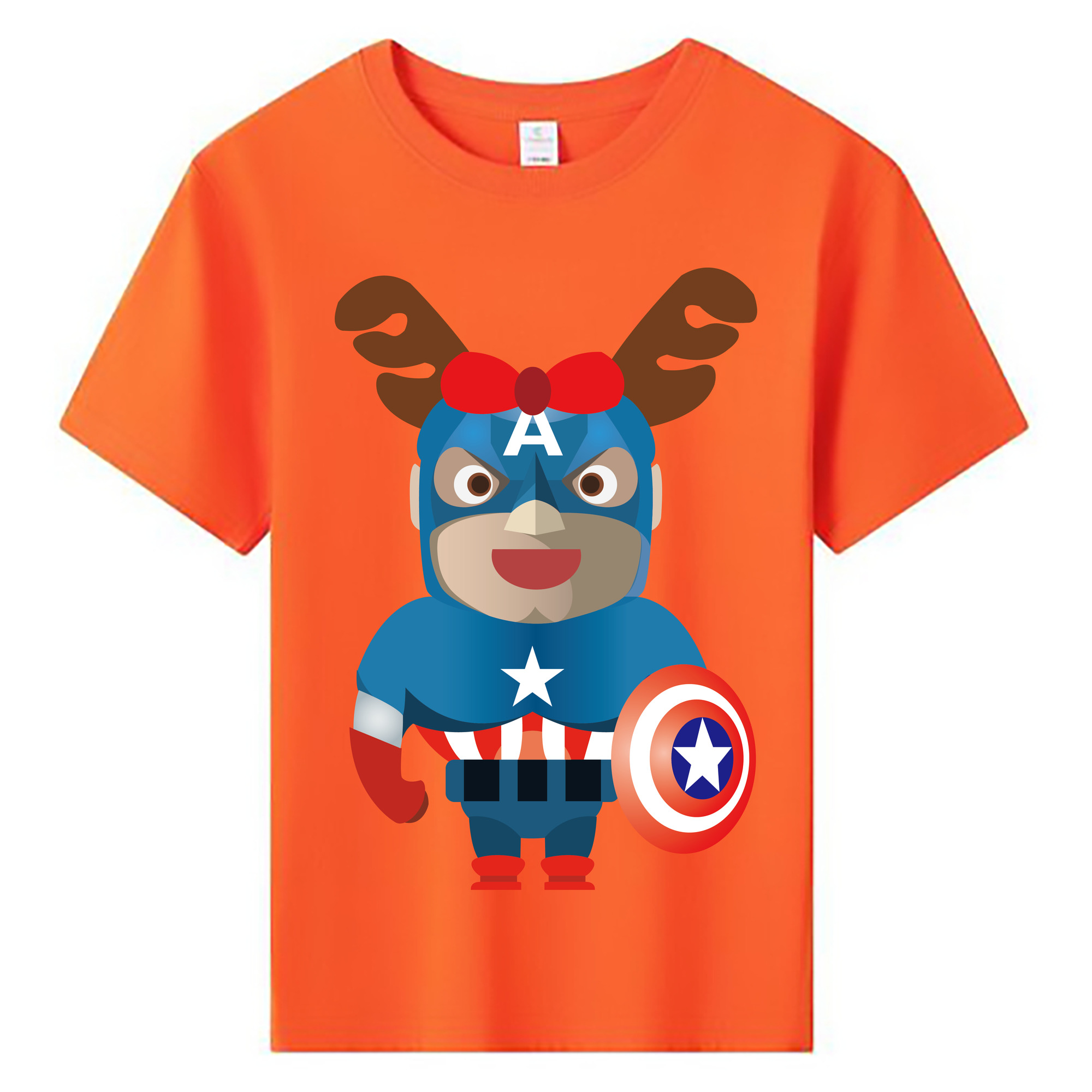 （画像用） アベンジャーズ The Avengers 綿100％キッズTシャツ（フロントプリント）