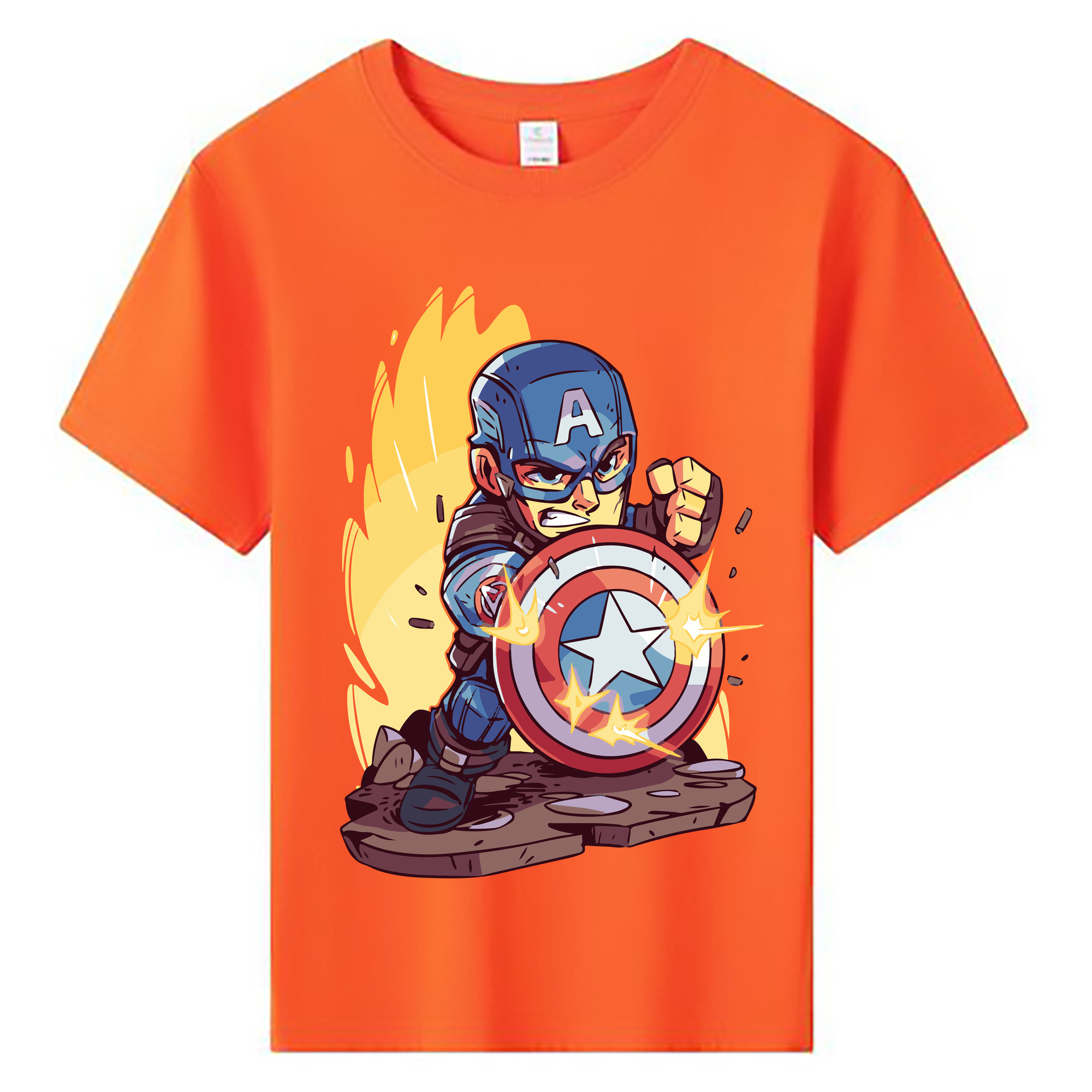 （画像用） アベンジャーズ The Avengers 綿100％キッズTシャツ（フロントプリント）