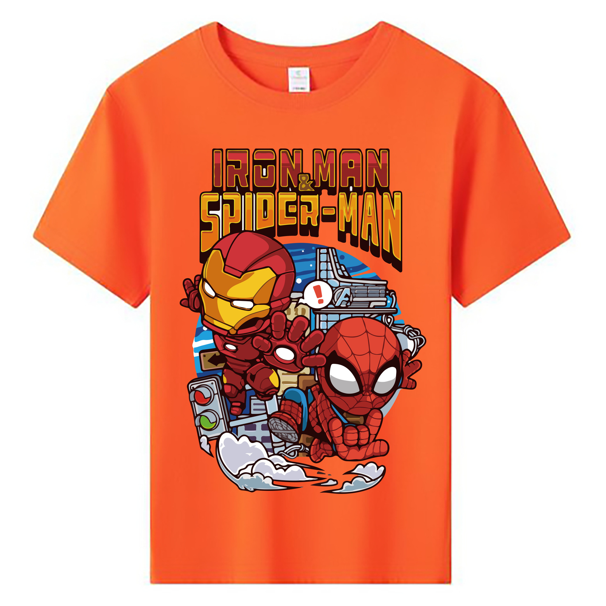 （画像用） アベンジャーズ The Avengers 綿100％キッズTシャツ（フロントプリント）
