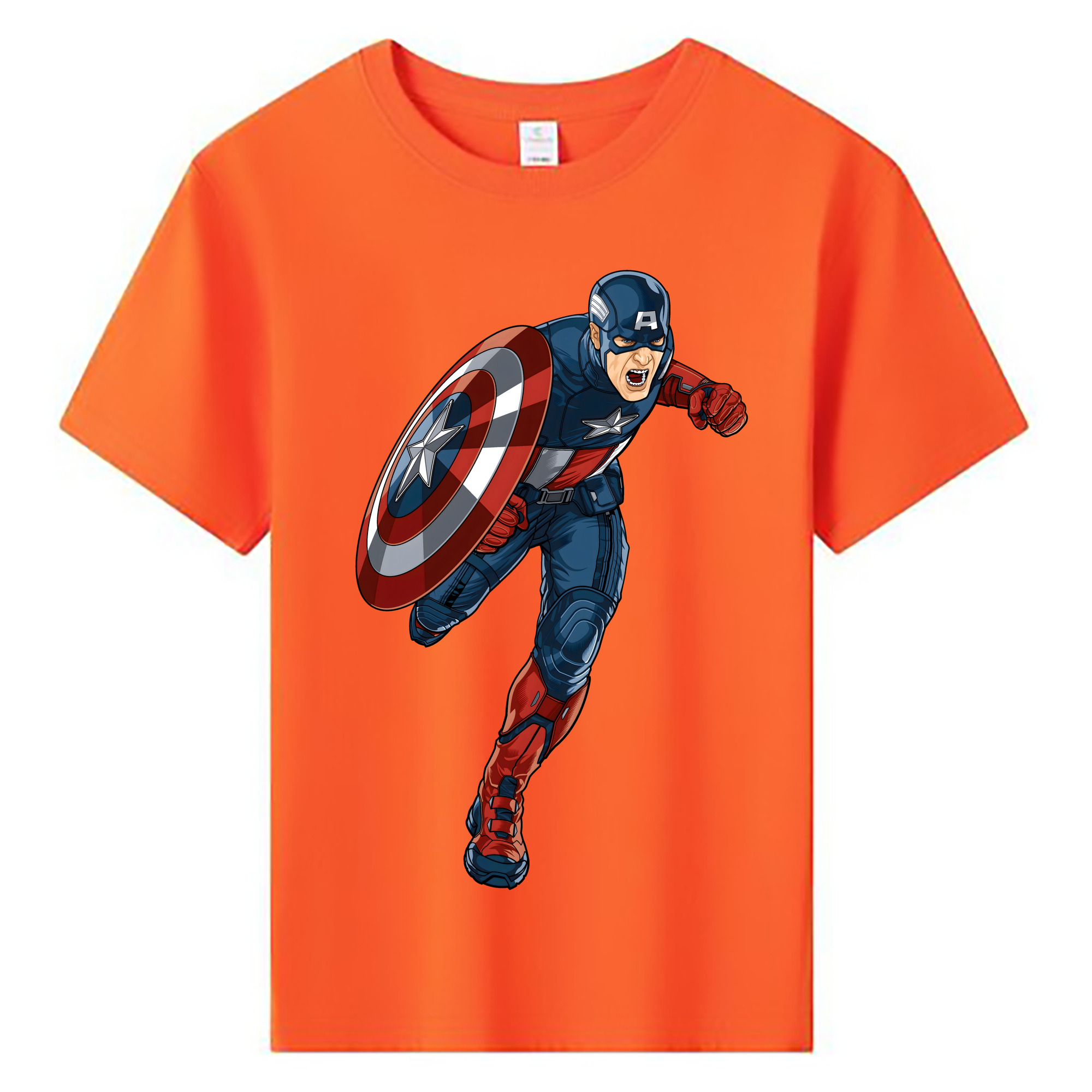 （画像用） アベンジャーズ The Avengers 綿100％キッズTシャツ（フロントプリント）