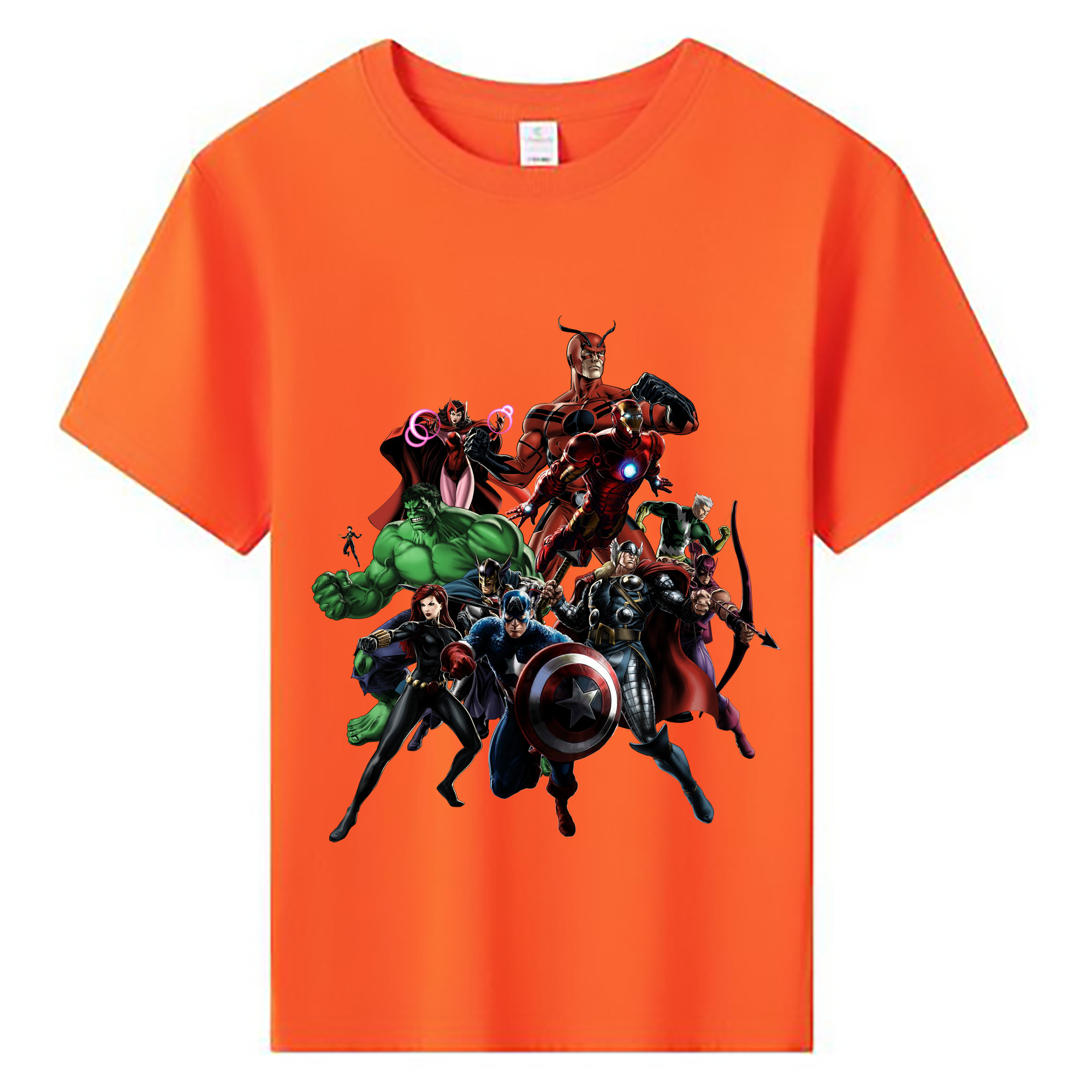 （画像用） アベンジャーズ The Avengers 綿100％キッズTシャツ（フロントプリント）