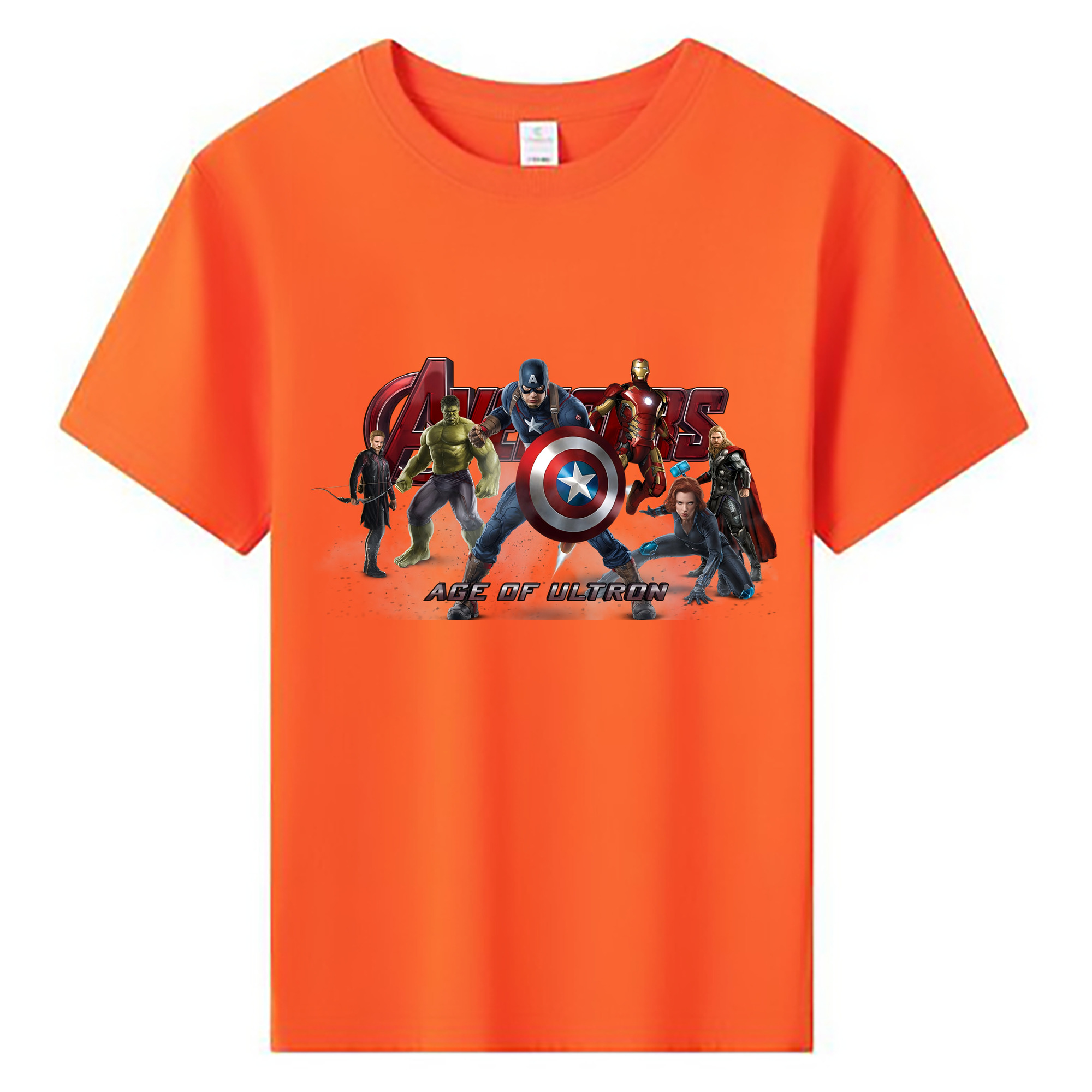 （画像用） アベンジャーズ The Avengers 綿100％キッズTシャツ（フロントプリント）