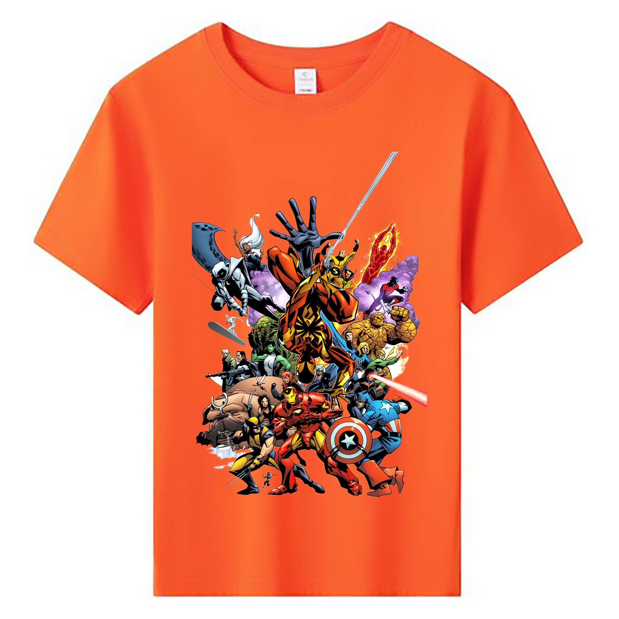 （画像用） アベンジャーズ The Avengers 綿100％キッズTシャツ（フロントプリント）