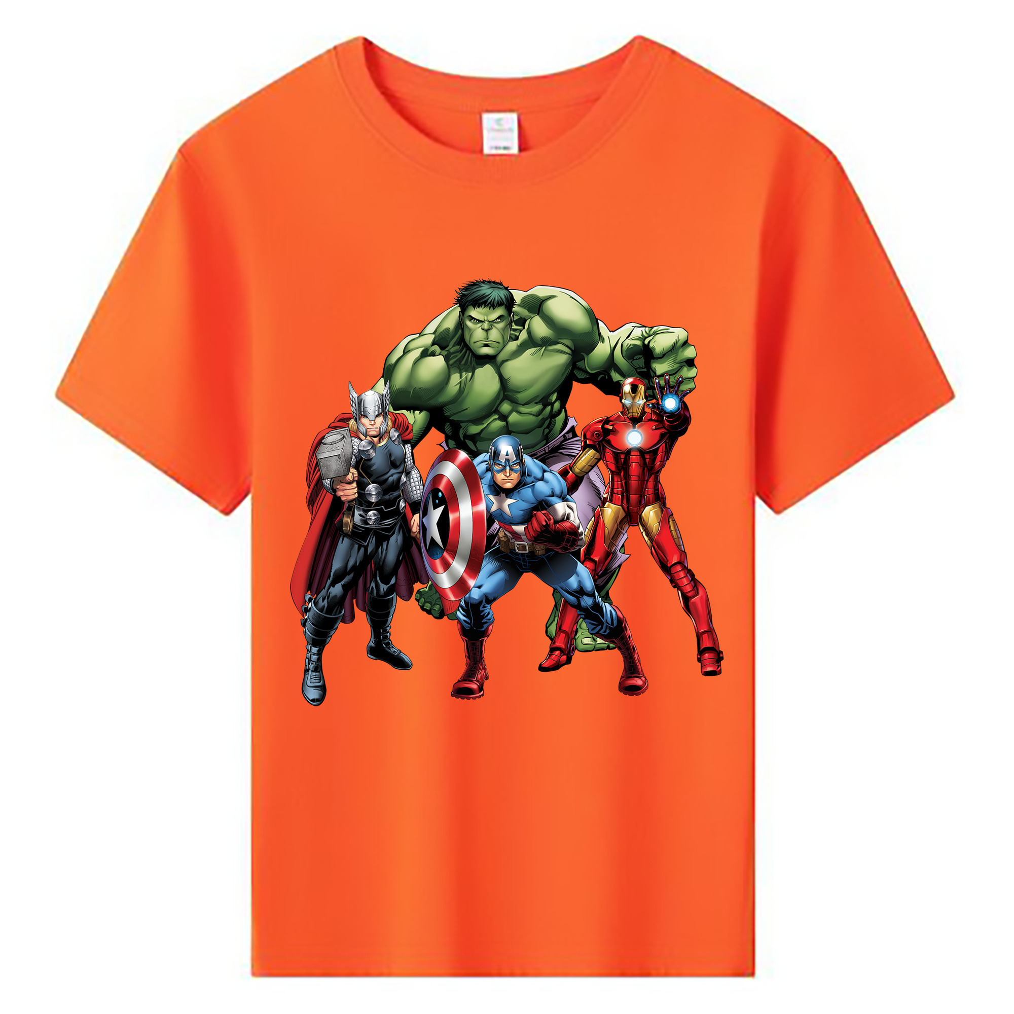 （画像用） アベンジャーズ The Avengers 綿100％キッズTシャツ（フロントプリント）