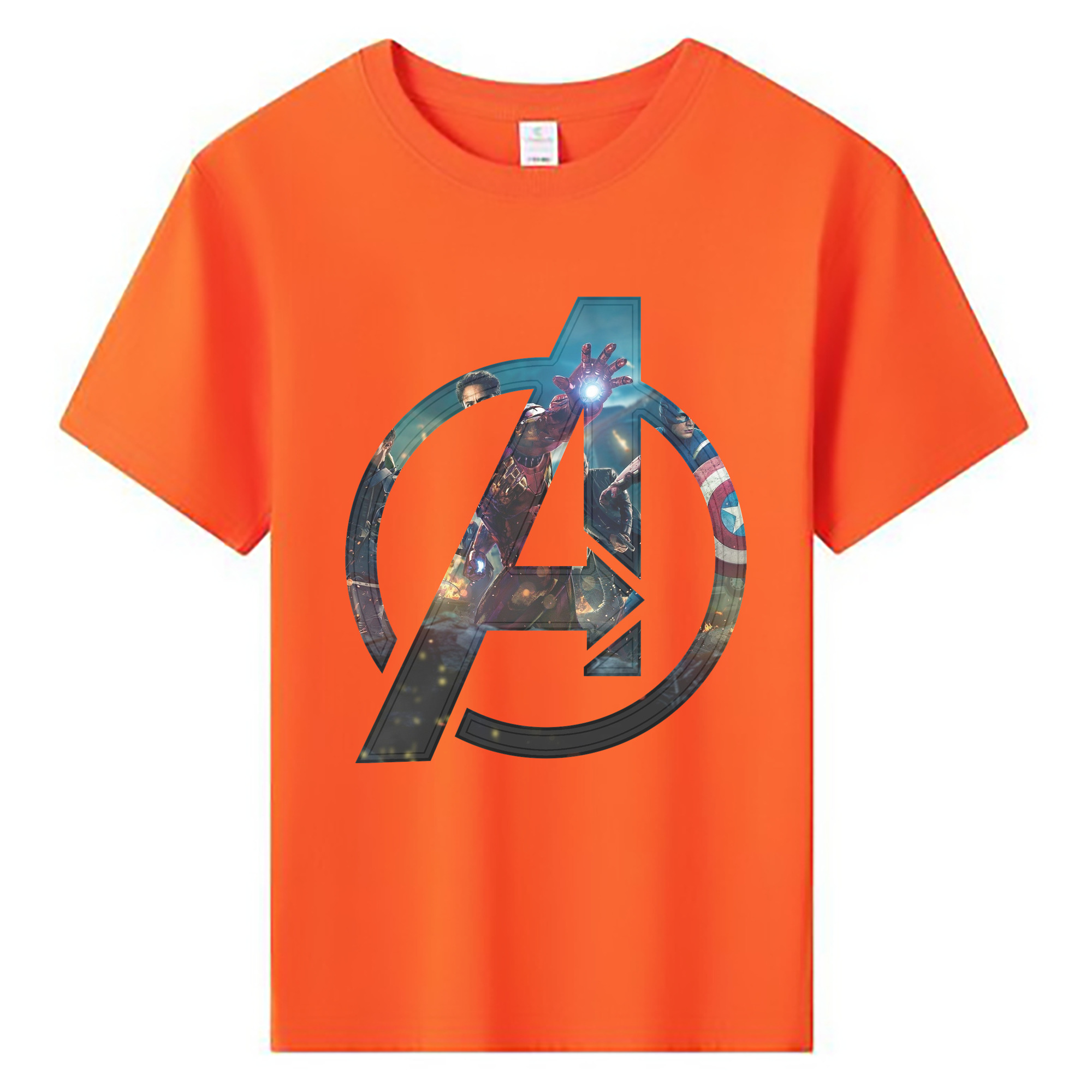 （画像用） アベンジャーズ The Avengers 綿100％キッズTシャツ（フロントプリント）
