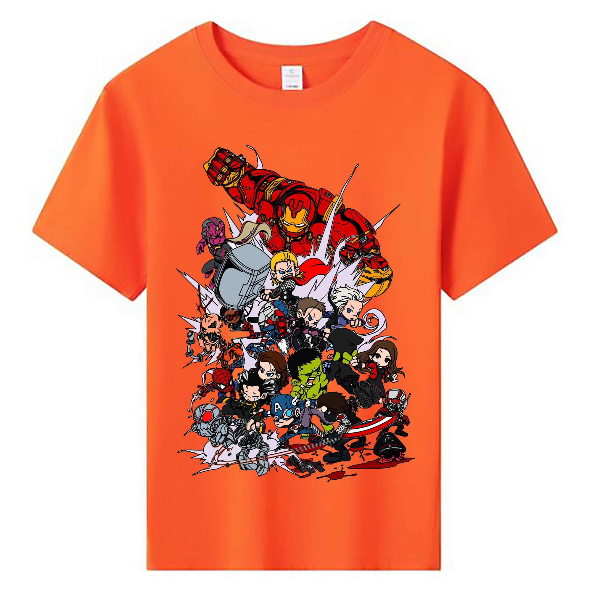 （画像用） アベンジャーズ The Avengers 綿100％キッズTシャツ（フロントプリント）