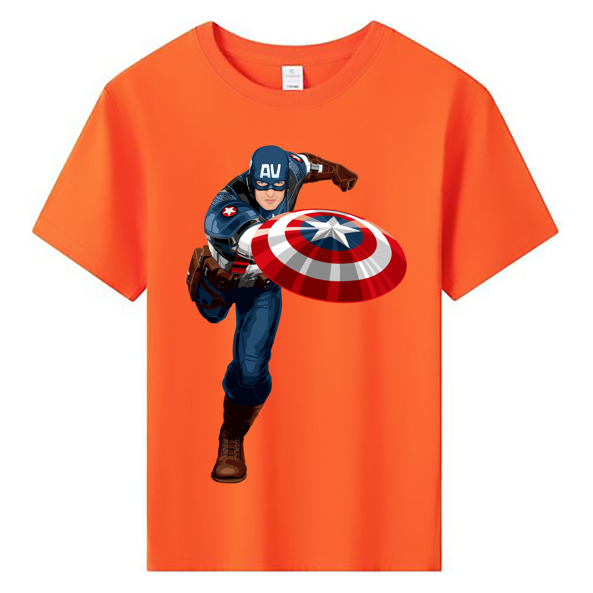 （画像用） アベンジャーズ The Avengers 綿100％キッズTシャツ（フロントプリント）