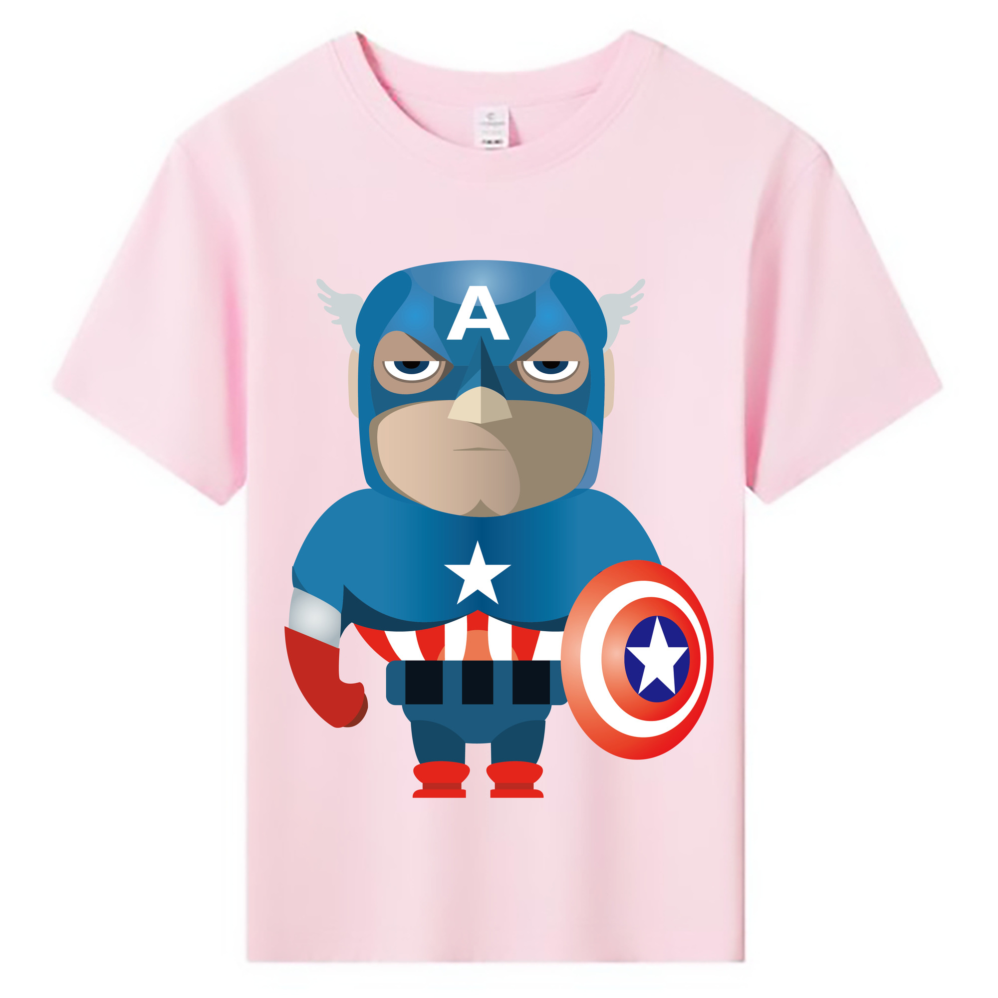 （画像用） アベンジャーズ The Avengers 綿100％キッズTシャツ（フロントプリント）
