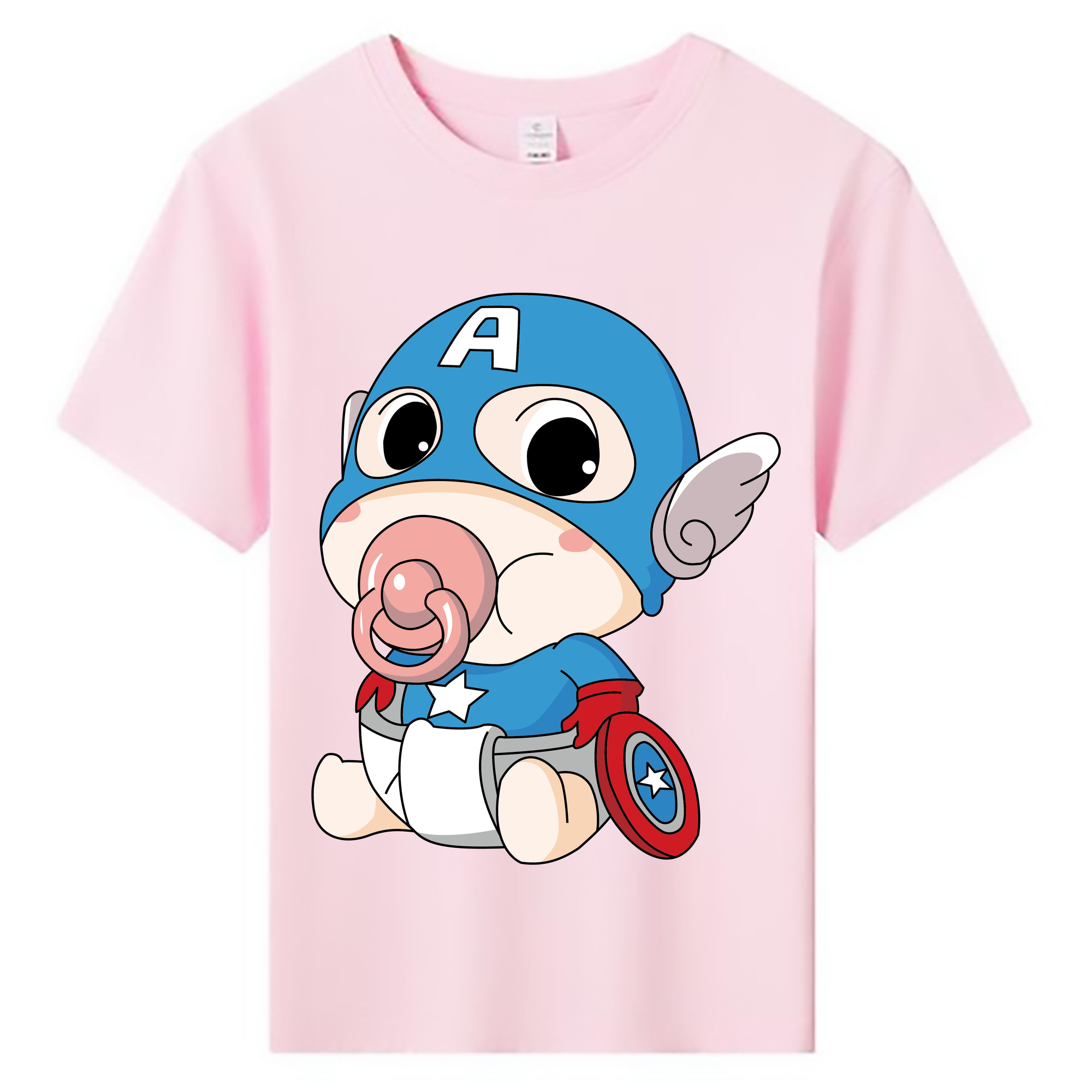 （画像用） アベンジャーズ The Avengers 綿100％キッズTシャツ（フロントプリント）