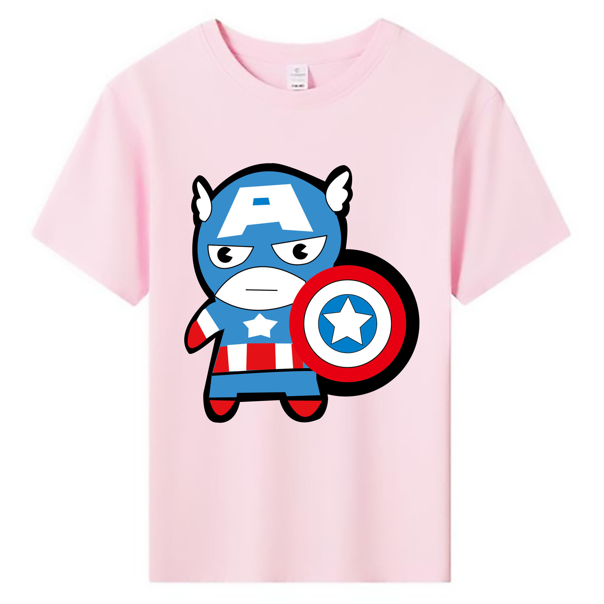 （画像用） アベンジャーズ The Avengers 綿100％キッズTシャツ（フロントプリント）